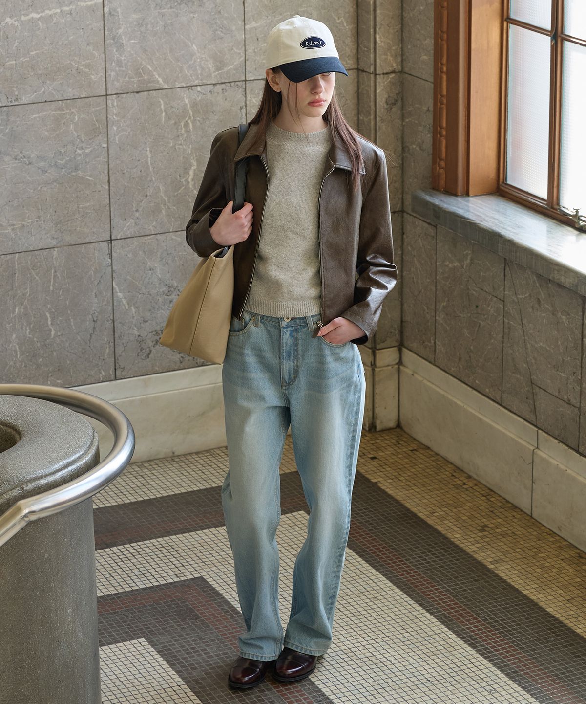 튜드먼트(TTUDEMENT) LOOSE FIT DENIM PANTS LIGHT BLUE
