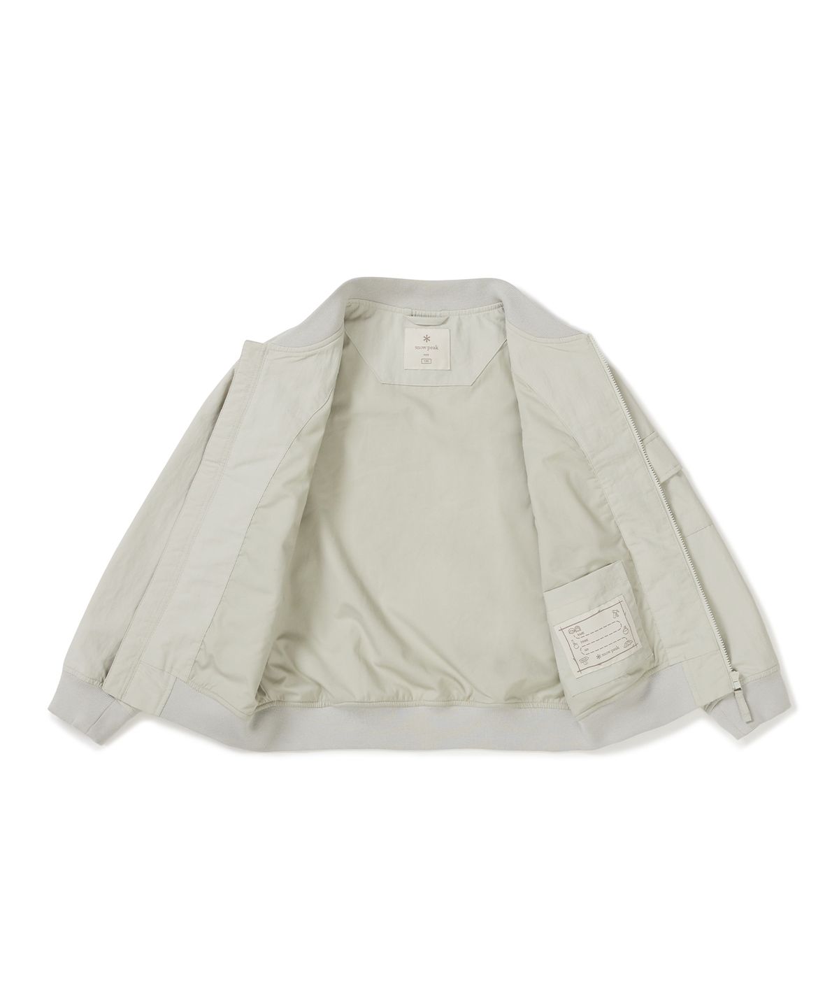 스노우피크 어패럴 키즈(SNOWPEAK APPAREL KIDS) 키즈 캠플 봄버 자켓 (S25SKCWB84) Light Beige