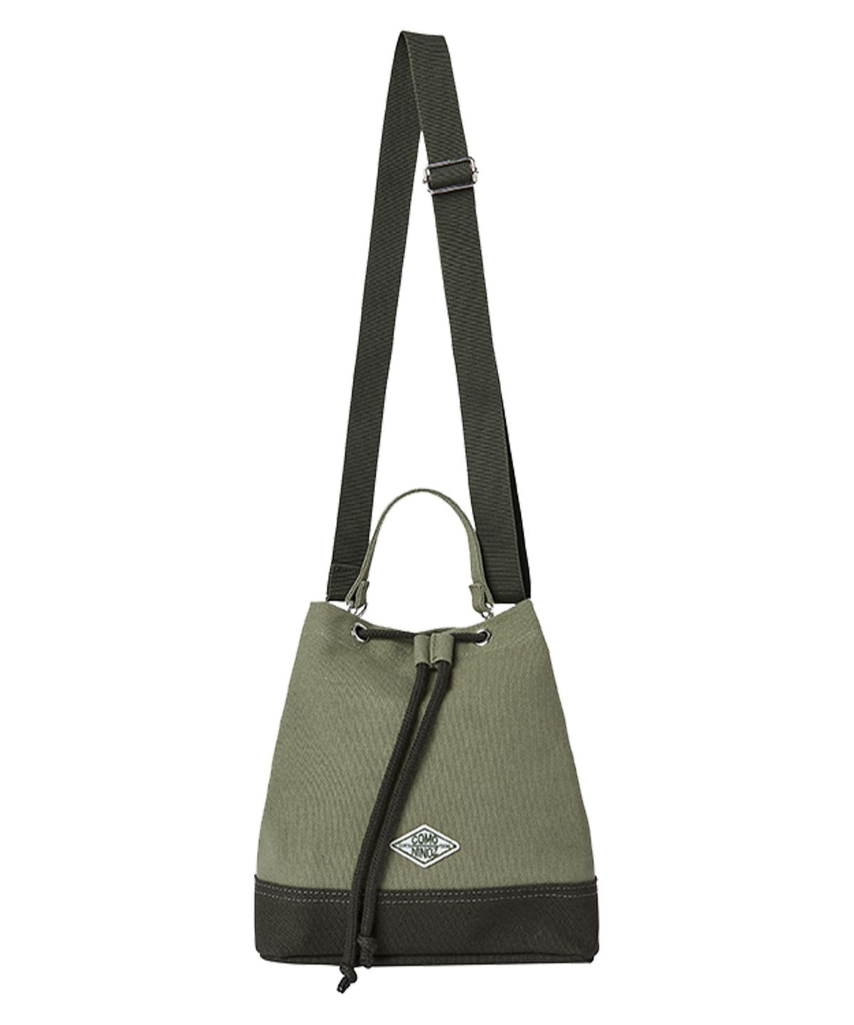 꼬모니노즈(COMONINOZ) [CN]COTTON CANVAS BUCKET BAG [2COLOR]