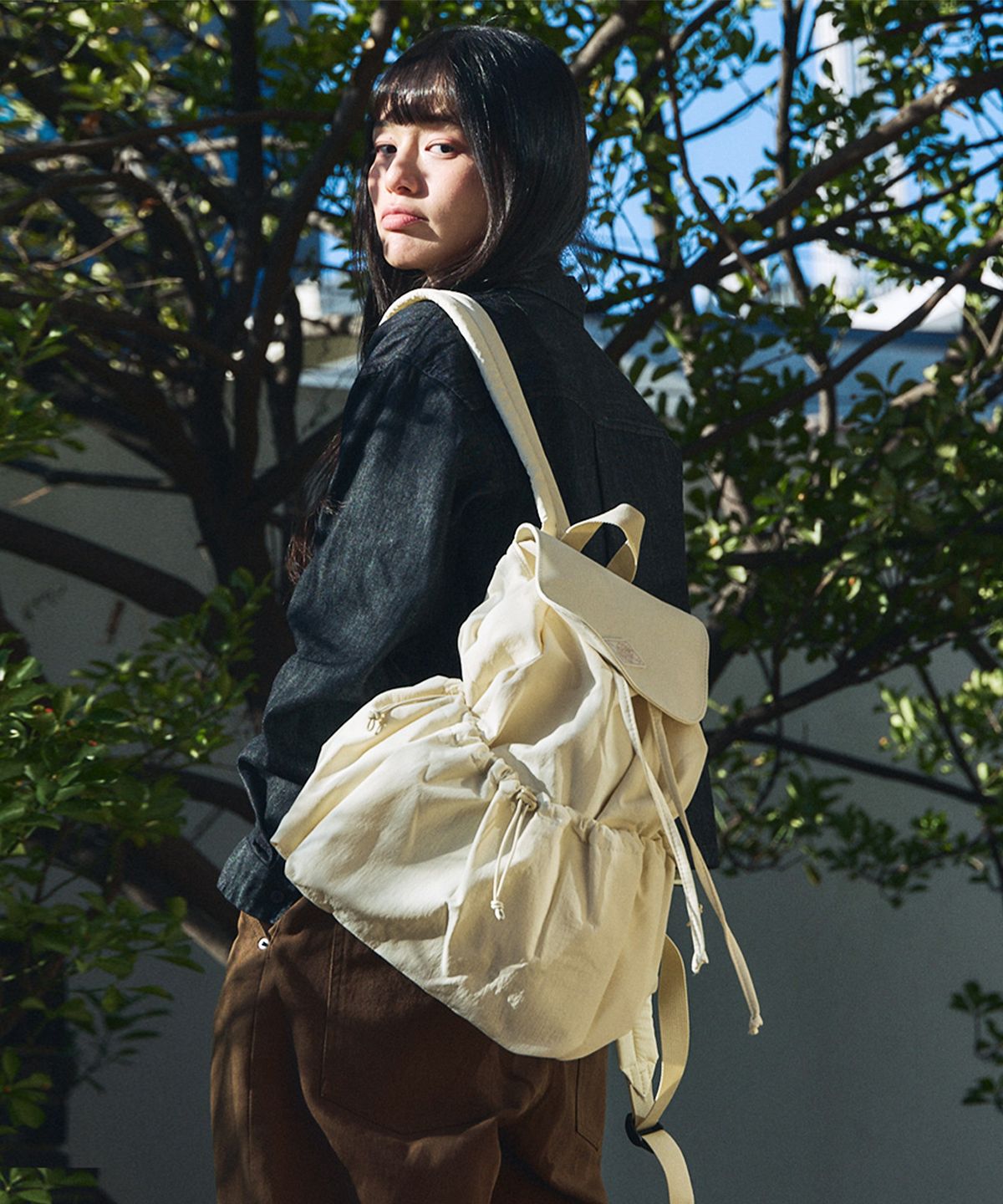 꼬모니노즈(COMONINOZ) [CN]25 STRING NYL BACKPACK [3COLOR]