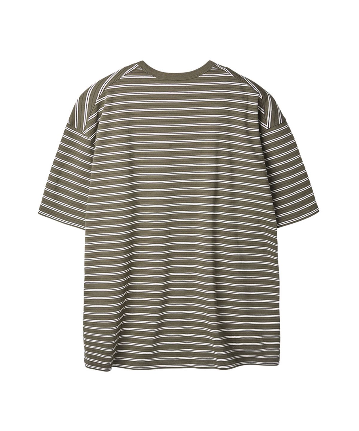 러프사이드(ROUGHSIDE) Multi Stripe Half Sleeve Mud