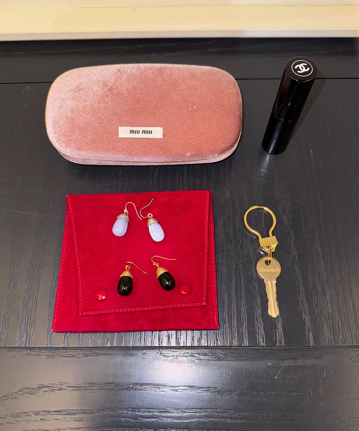 마르타(MARTA) 925 silver. Dew earring_Onyx