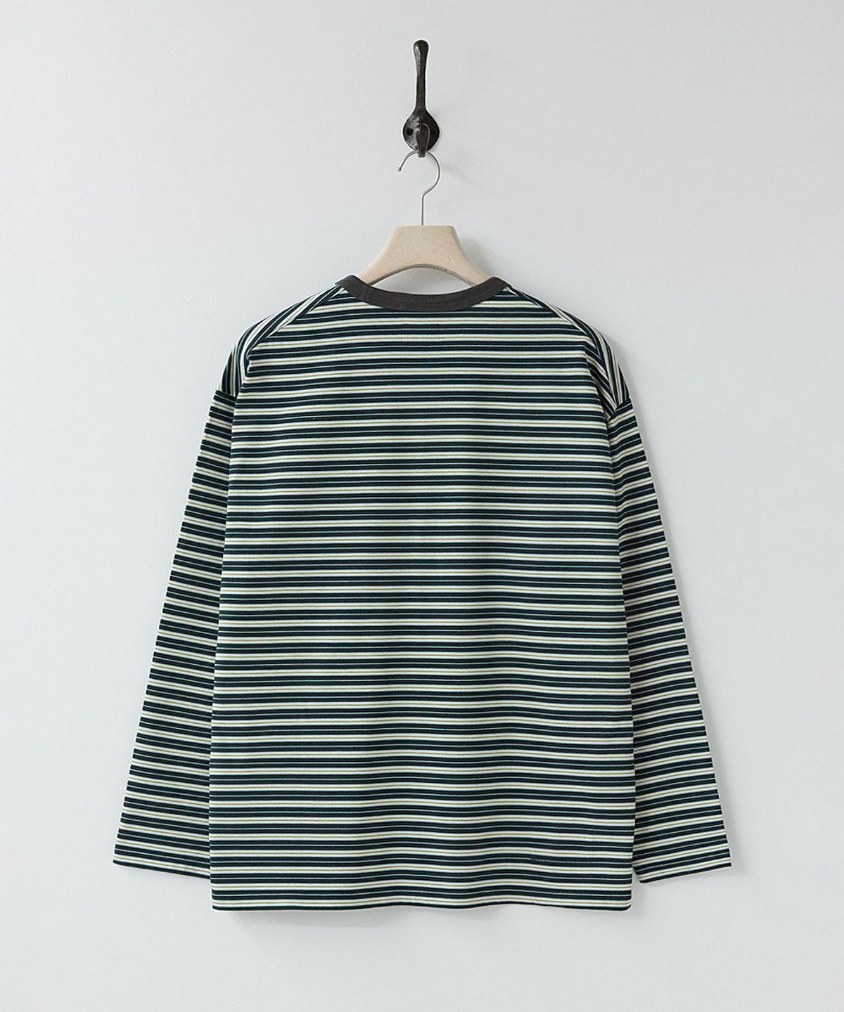 러프사이드(ROUGHSIDE) Multi Stripe Long Sleeve Teal