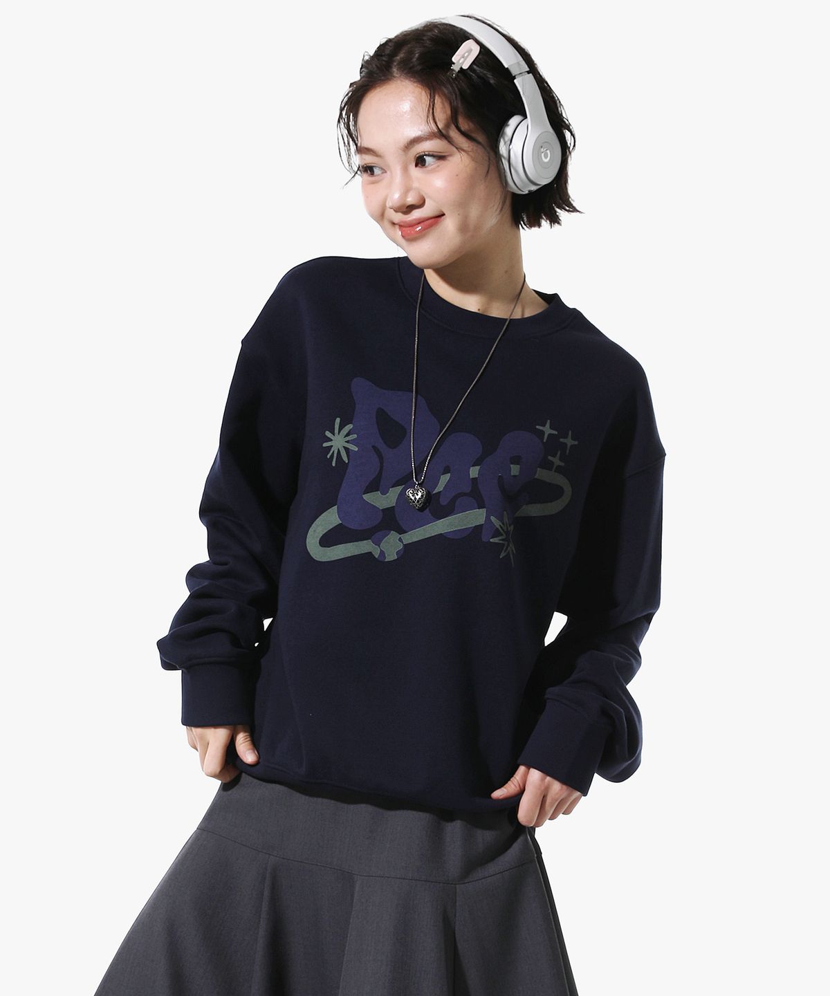 피스메이커(PIECE MAKER) PCE UNIVERSE SWEATSHIRTS (NAVY)