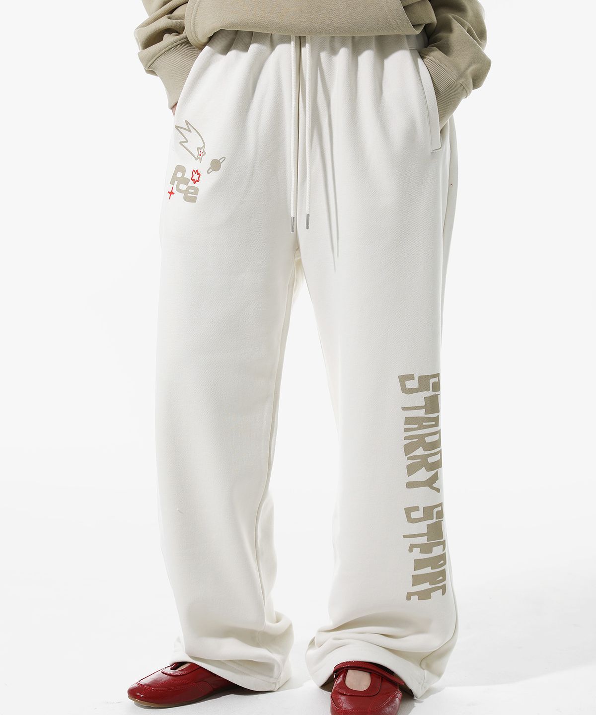 피스메이커(PIECE MAKER) STARRY STEPPE DONKEY SWEAT PANTS (IVORY)