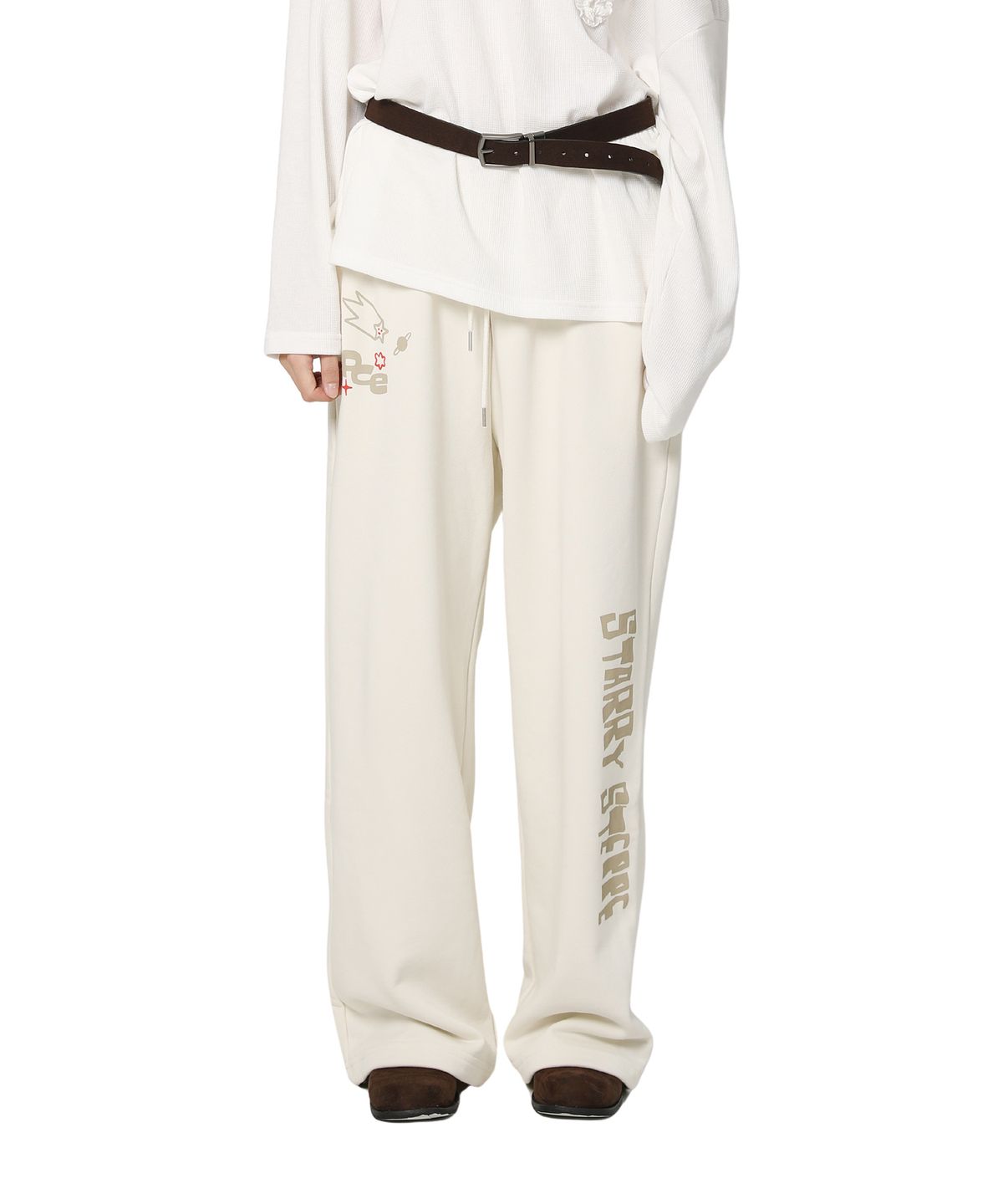 피스메이커(PIECE MAKER) STARRY STEPPE DONKEY SWEAT PANTS (IVORY)