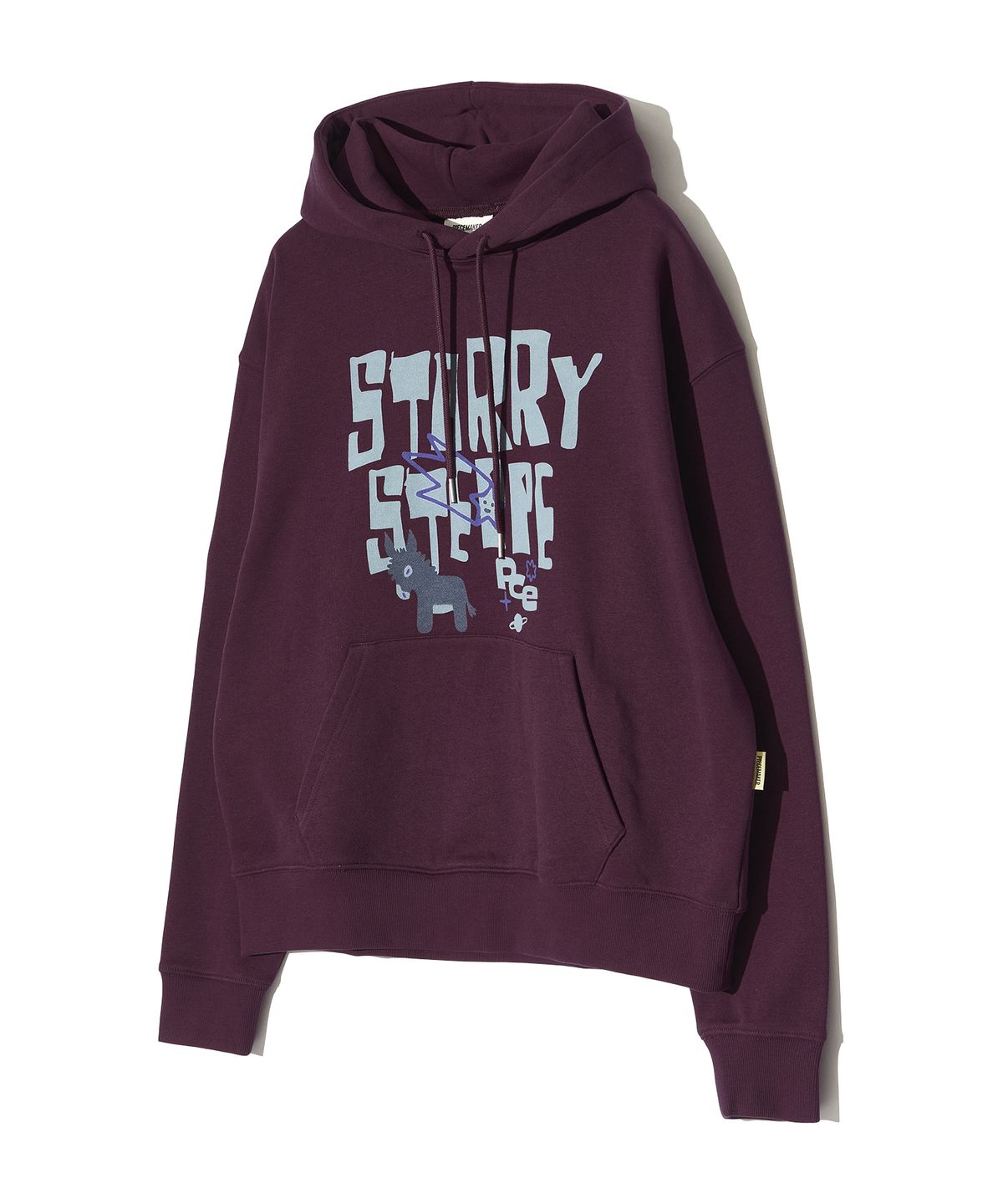 피스메이커(PIECE MAKER) STARRY STEPPE DONKEY HOODIE (BURGUNDY)