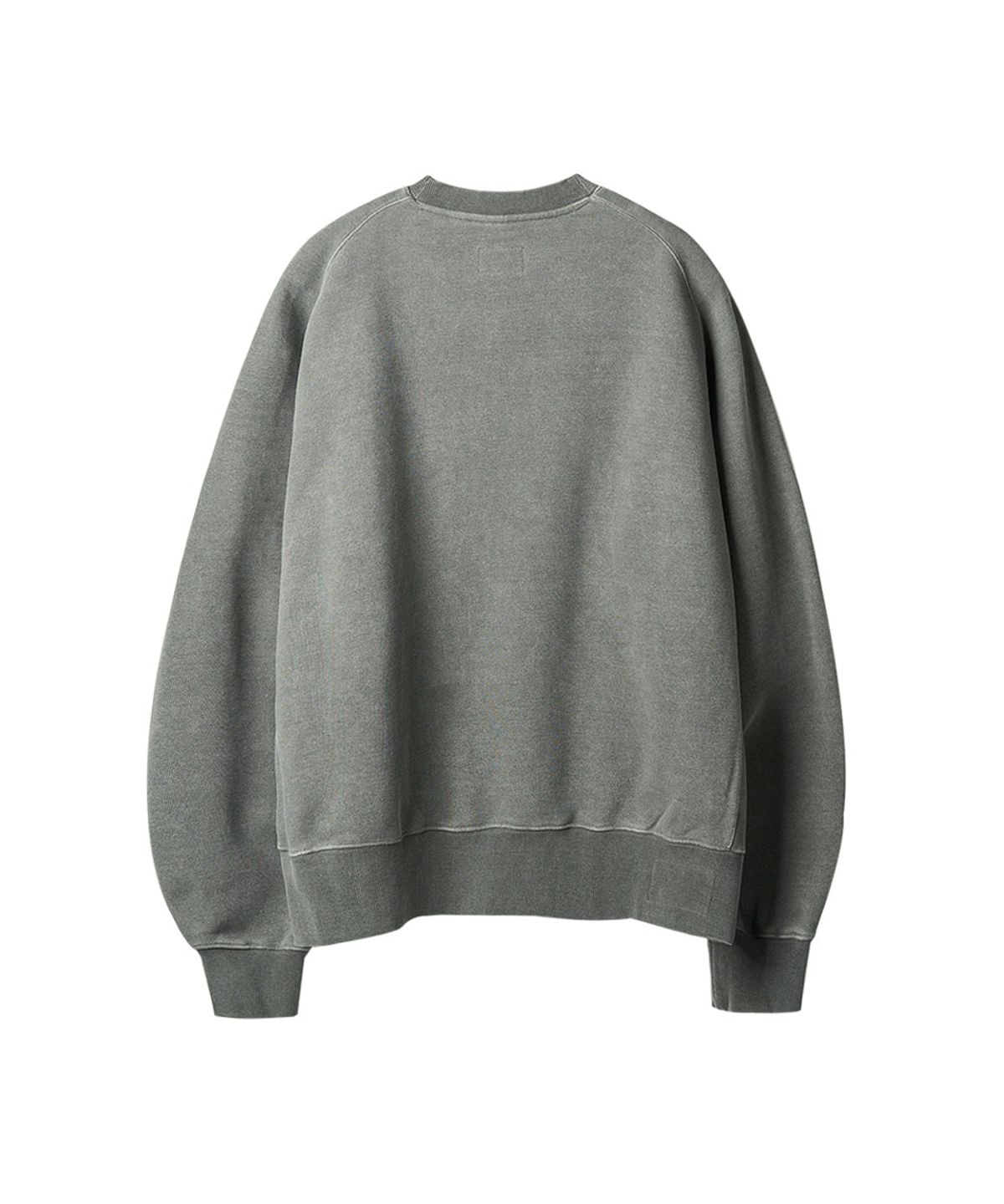 러프사이드(ROUGHSIDE) Raglan Sweat Shirt Moss Grey