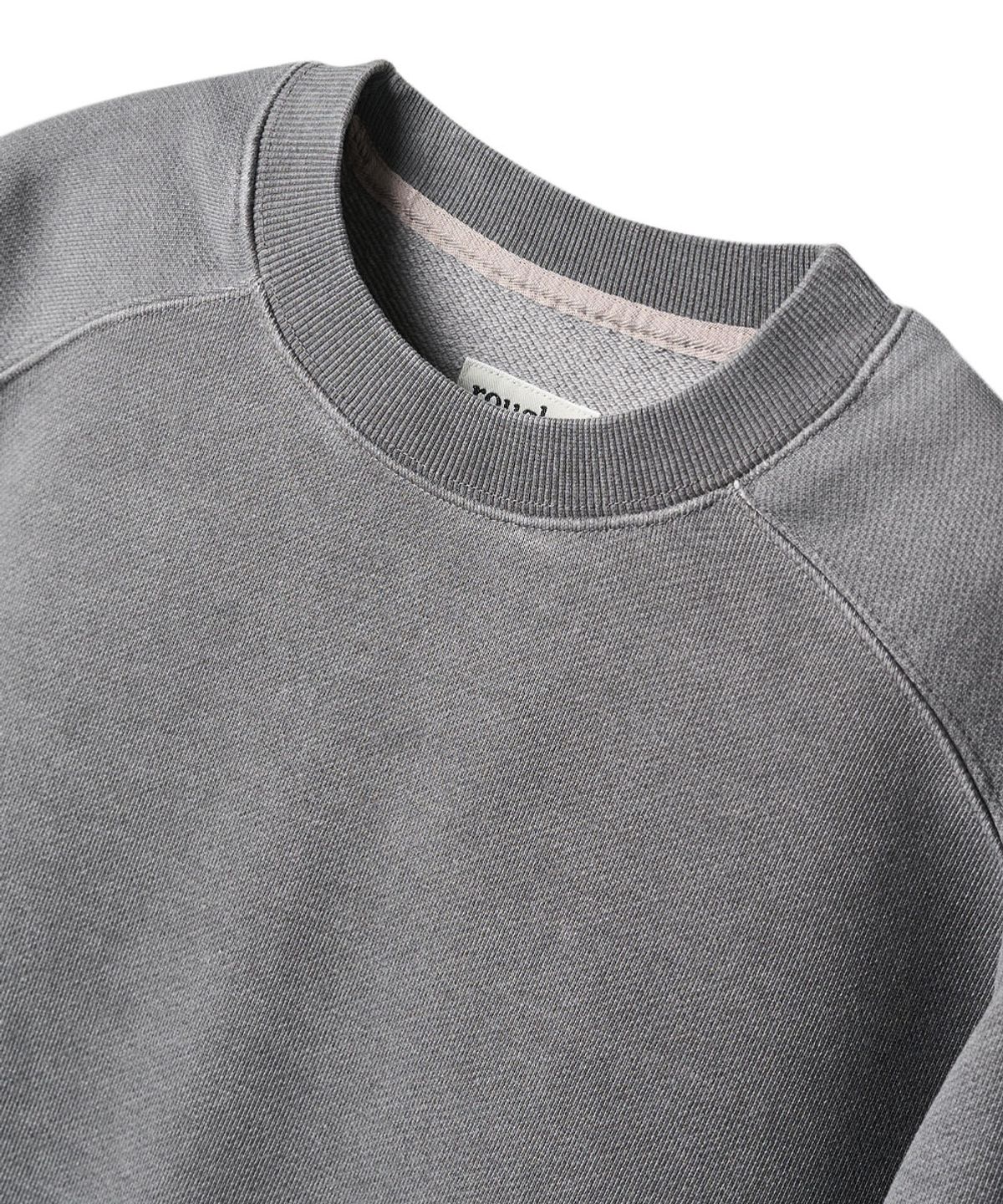 러프사이드(ROUGHSIDE) Raglan Sweat Shirt Cinder