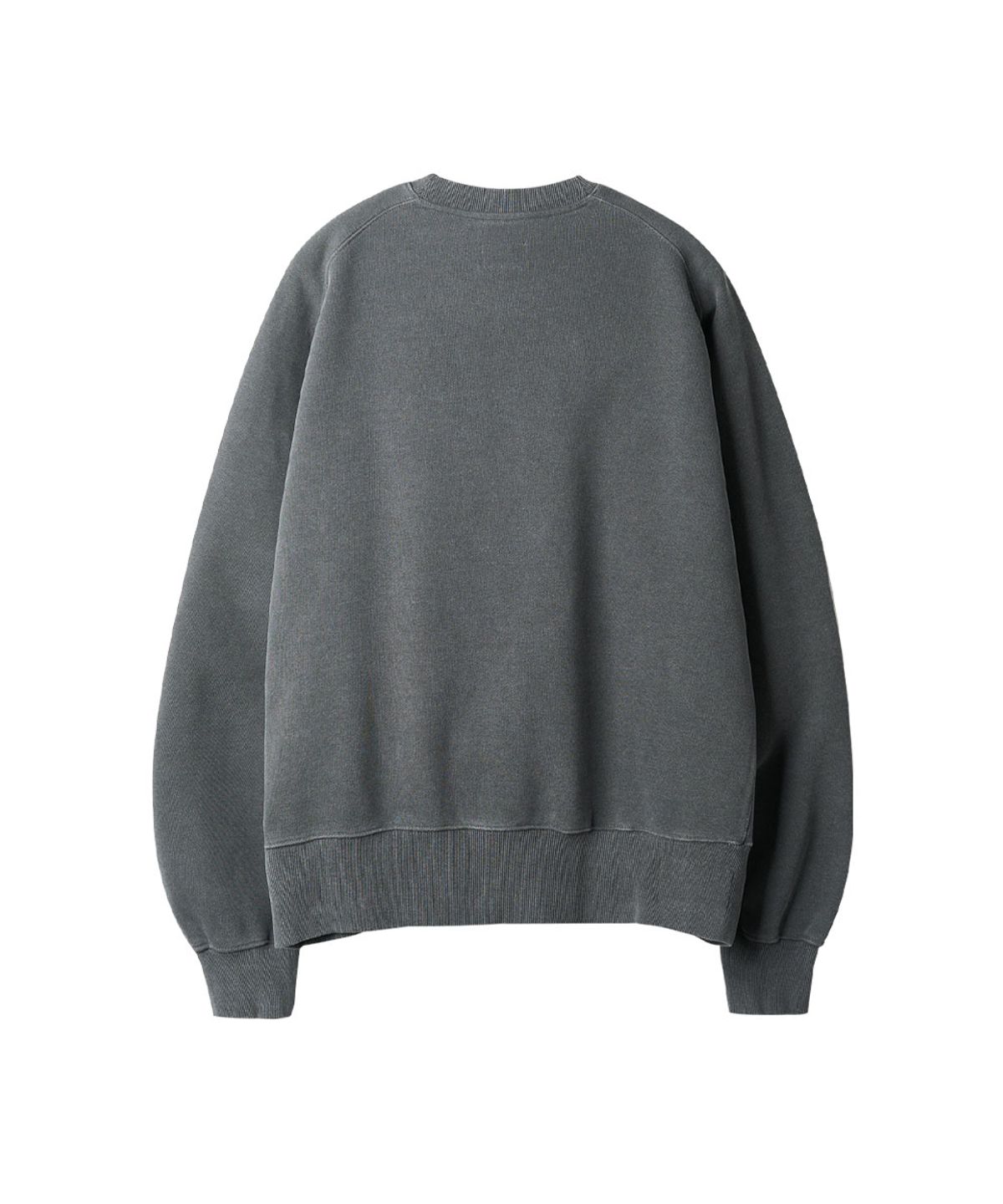 러프사이드(ROUGHSIDE) Raglan Sweat Shirt Charcoal