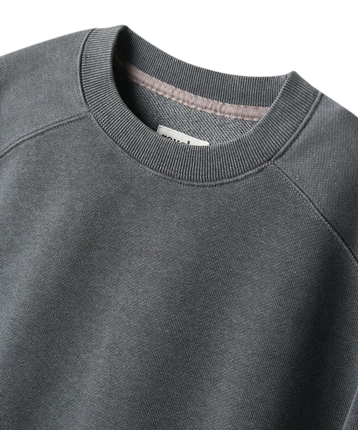 러프사이드(ROUGHSIDE) Raglan Sweat Shirt Charcoal