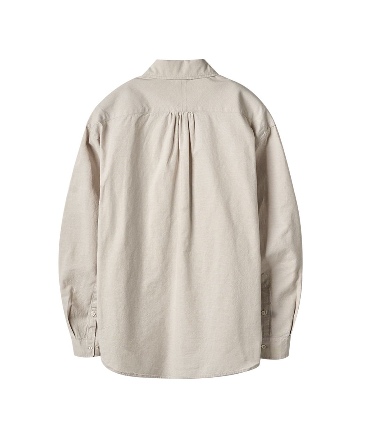 러프사이드(ROUGHSIDE) Shirring Shirt Oatmeal