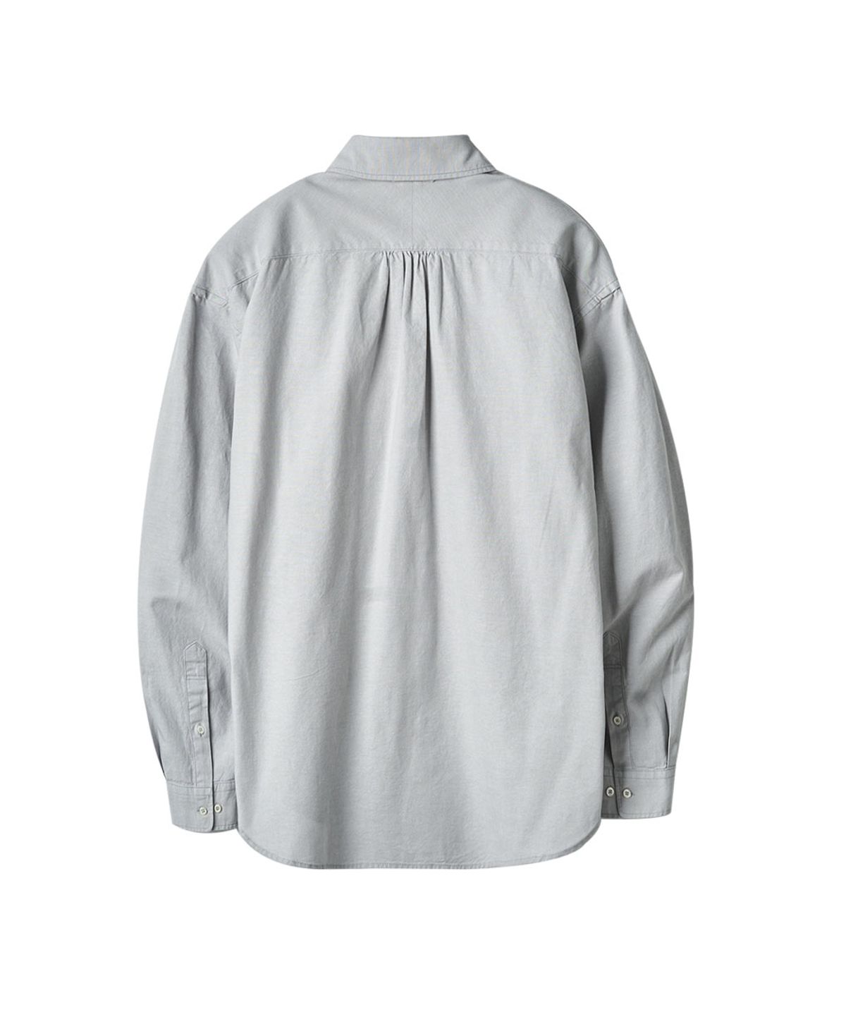 러프사이드(ROUGHSIDE) Shirring Shirt Light Grey