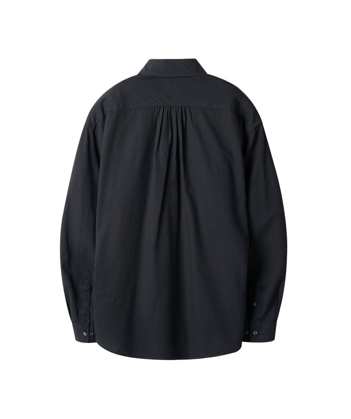 러프사이드(ROUGHSIDE) Shirring Shirt Dark Navy