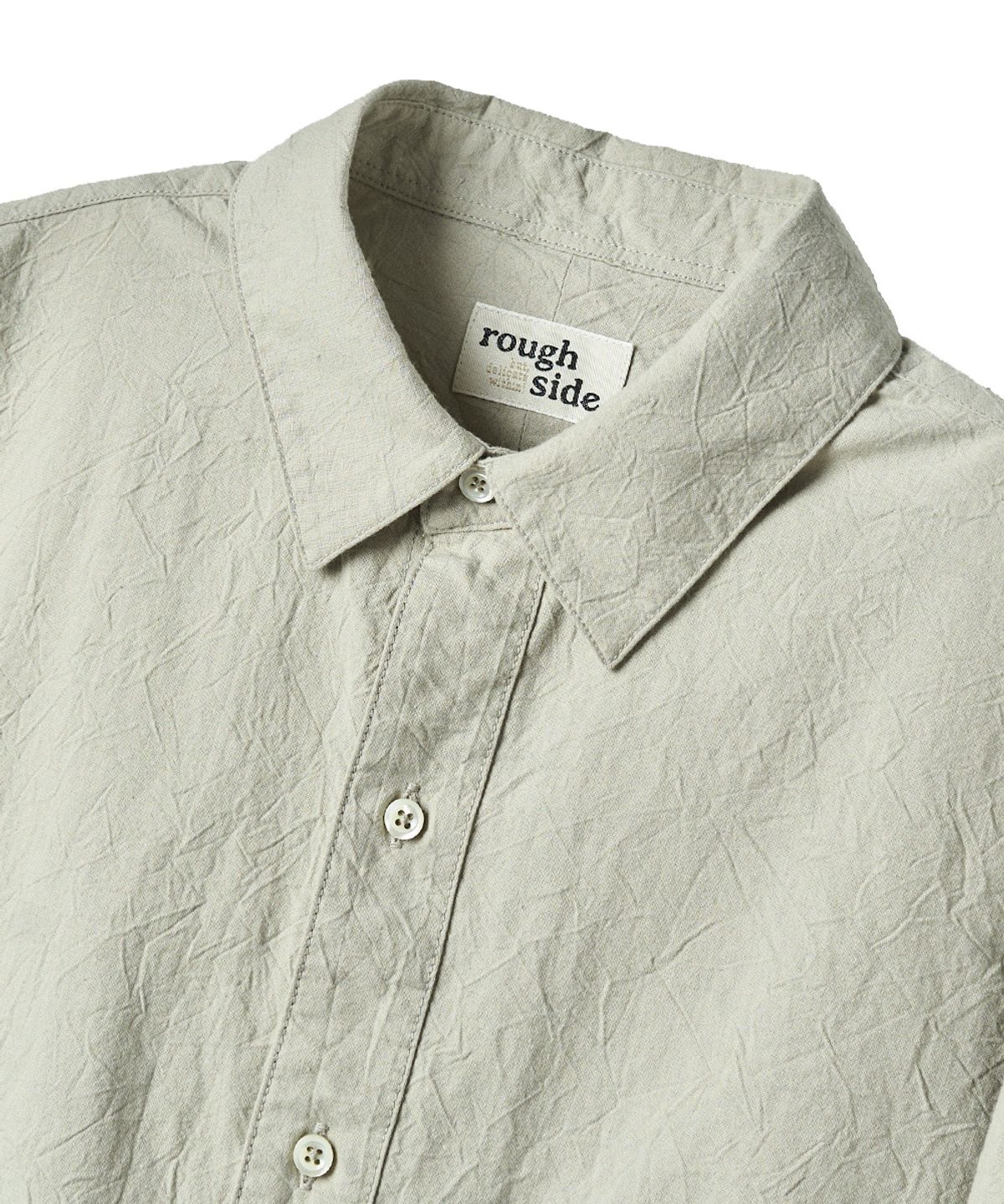 러프사이드(ROUGHSIDE) Primary Crease Shirt Mojito