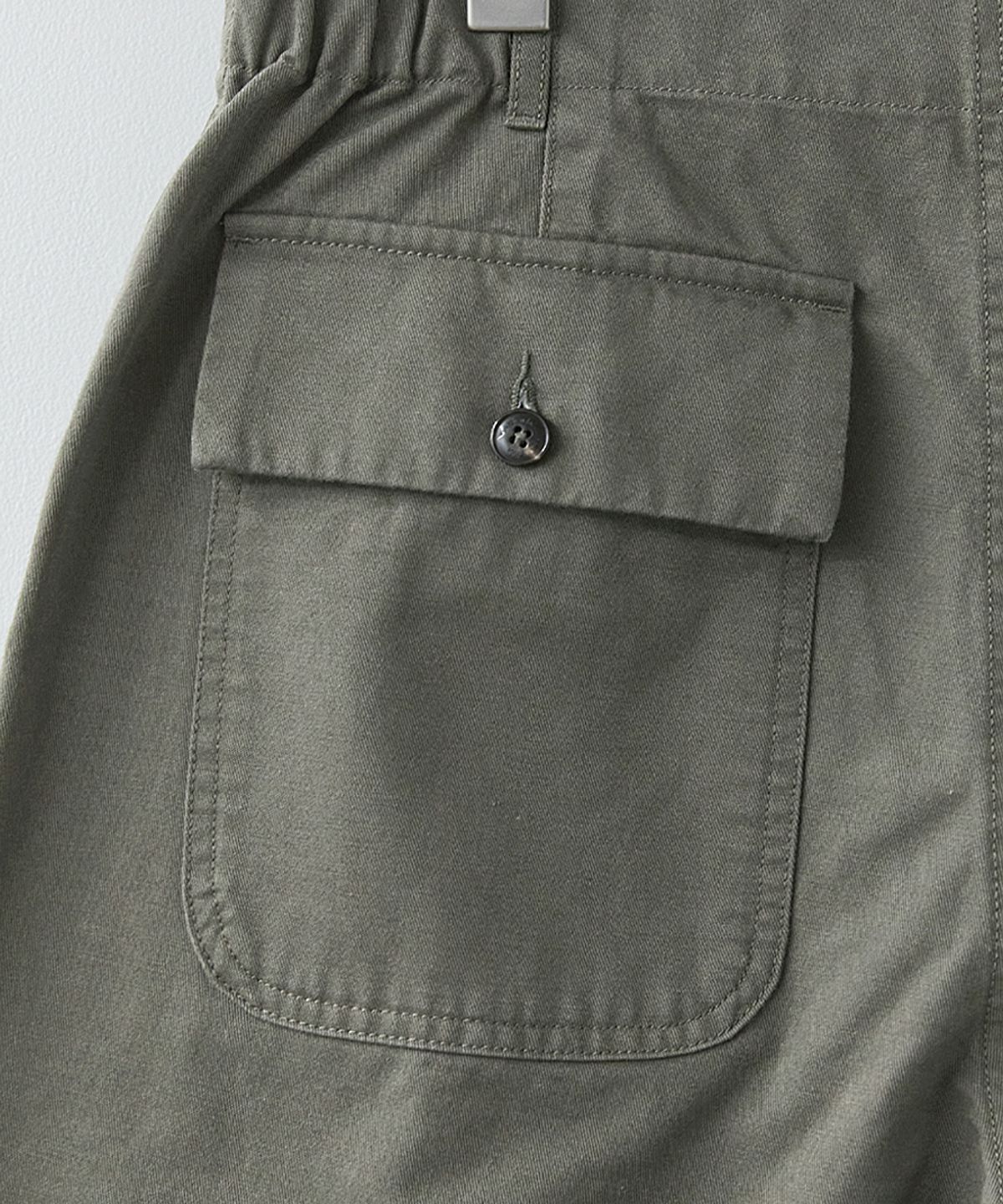 러프사이드(ROUGHSIDE) Elastic Fatigue Pants Mud