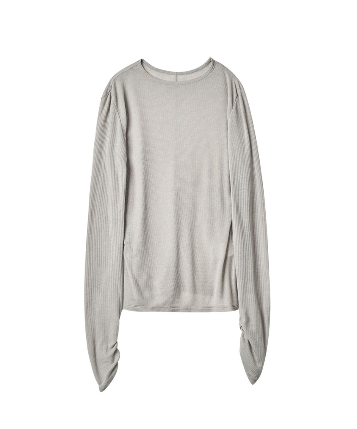 러프사이드 화이트라벨(ROUGH SIDE WHITE LABEL) Airy Long Sleeve Ash Grey