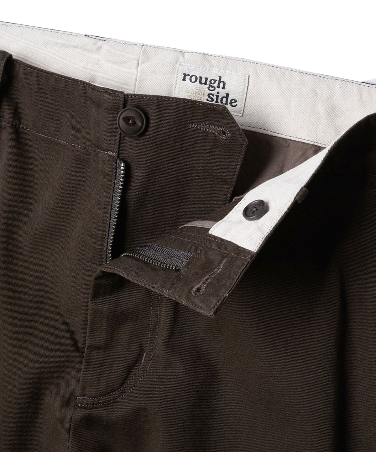 러프사이드(ROUGHSIDE) Regular Chino Pants Brown