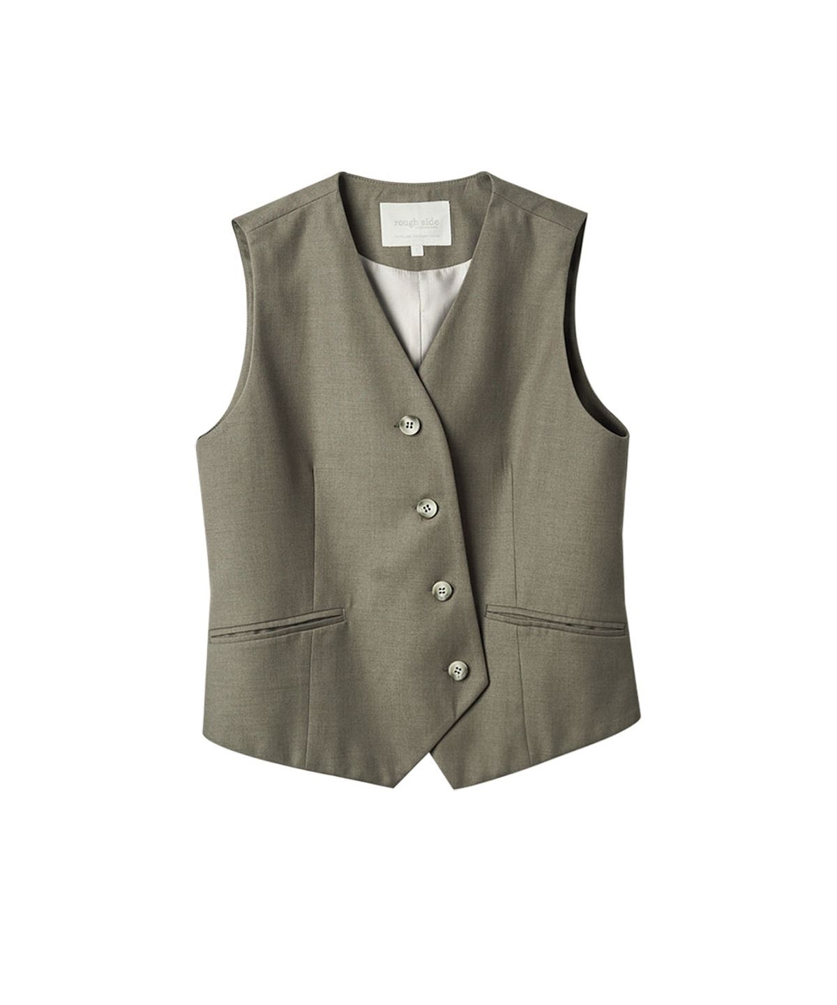 러프사이드 화이트라벨(ROUGH SIDE WHITE LABEL) Slash Vest Mud