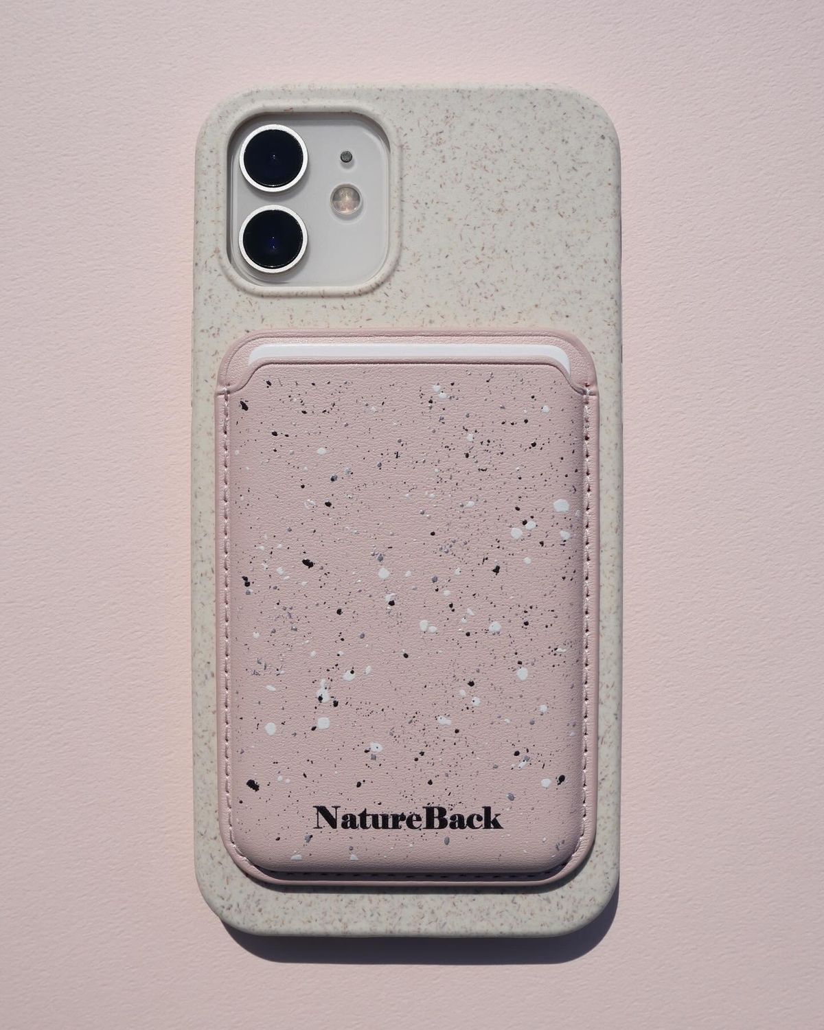 네이처백(NATUREBACK) 더스트 맥세이프 카드지갑(pink)