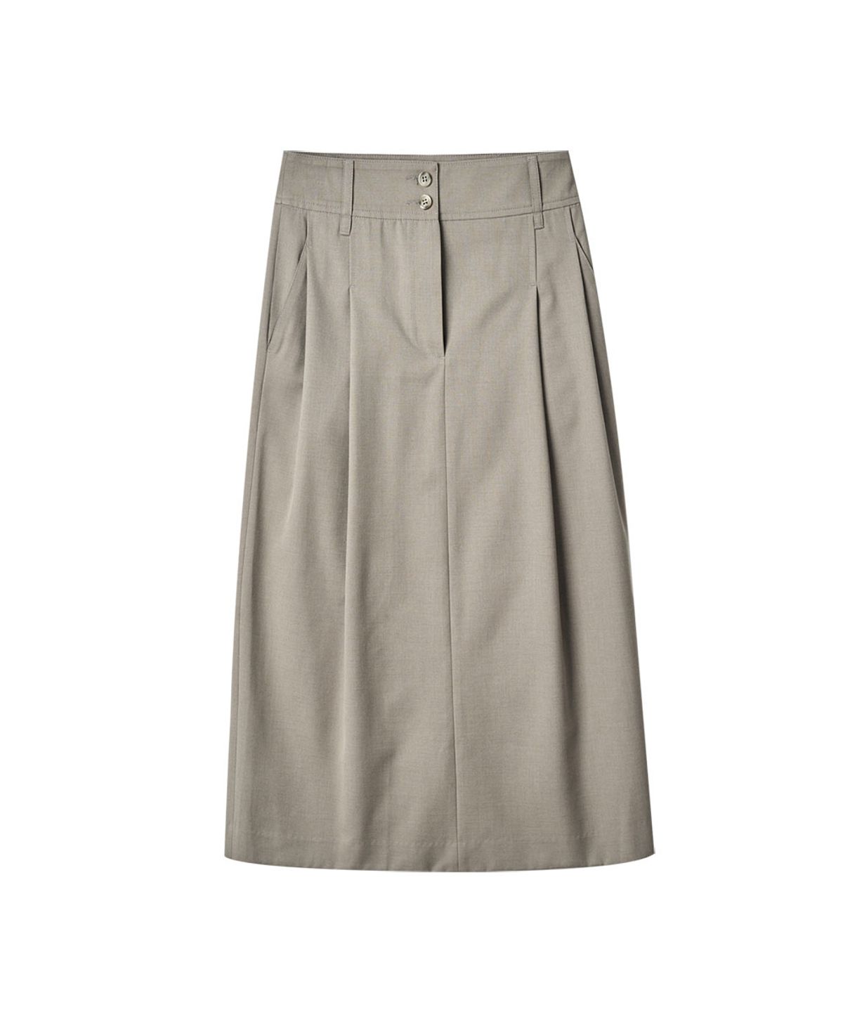 러프사이드 화이트라벨(ROUGH SIDE WHITE LABEL) Clever Skirt Humus