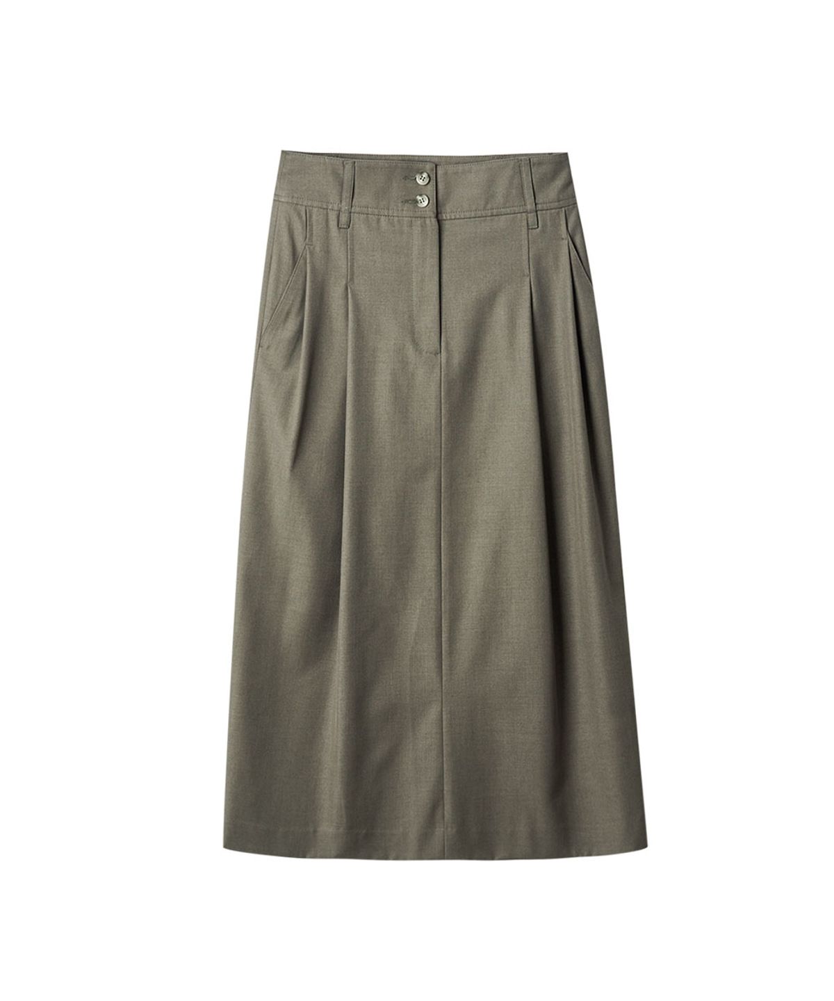 러프사이드 화이트라벨(ROUGH SIDE WHITE LABEL) Clever Skirt Mud