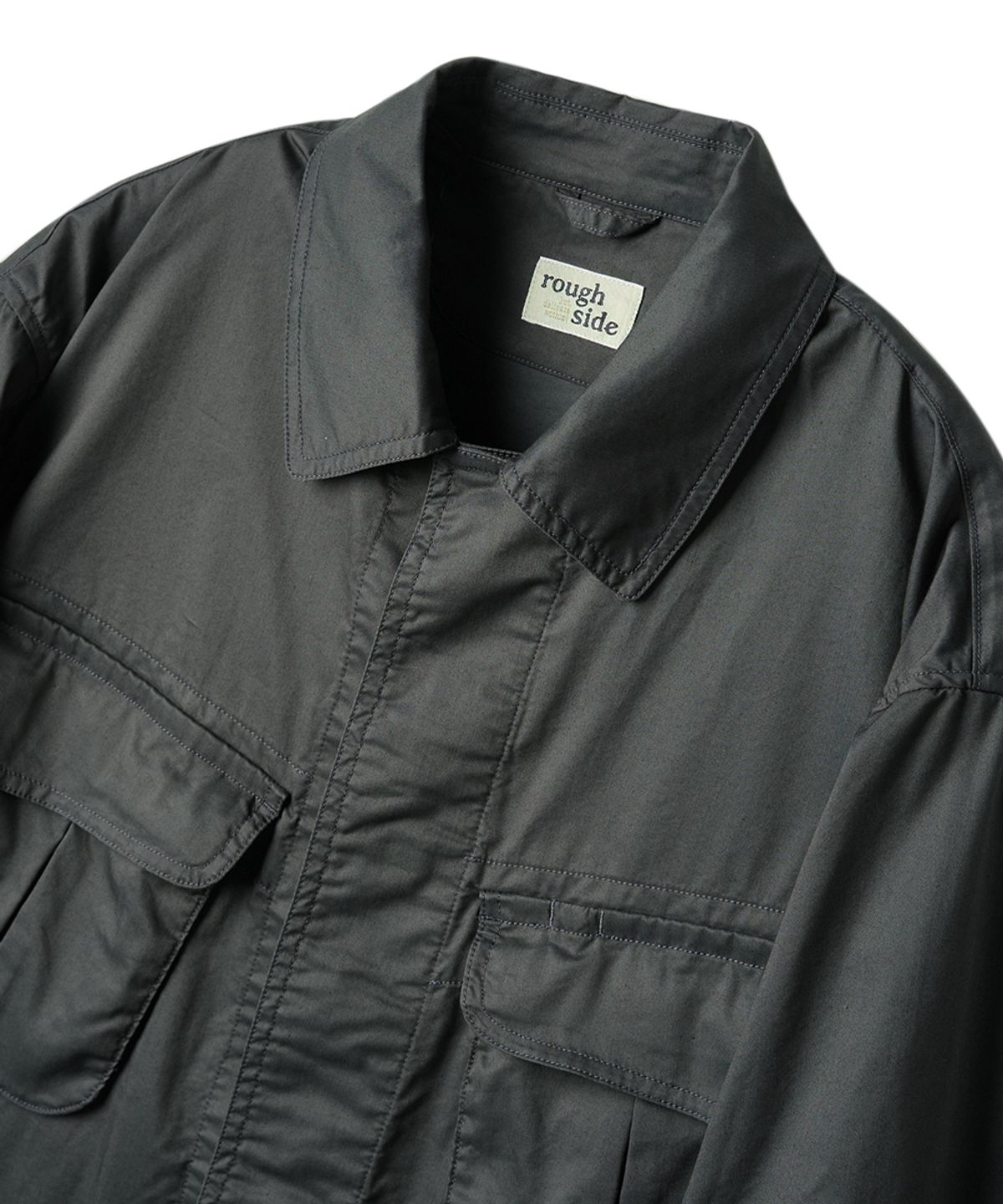 러프사이드(ROUGHSIDE) Fatigue Jacket Charcoal