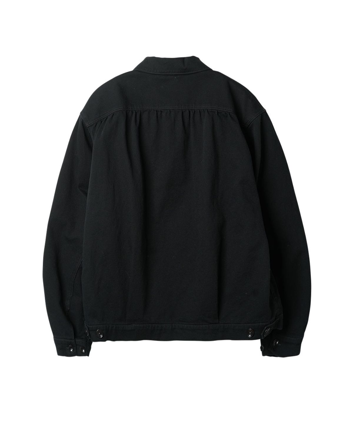 러프사이드(ROUGHSIDE) Trucker Jacket Ash Black