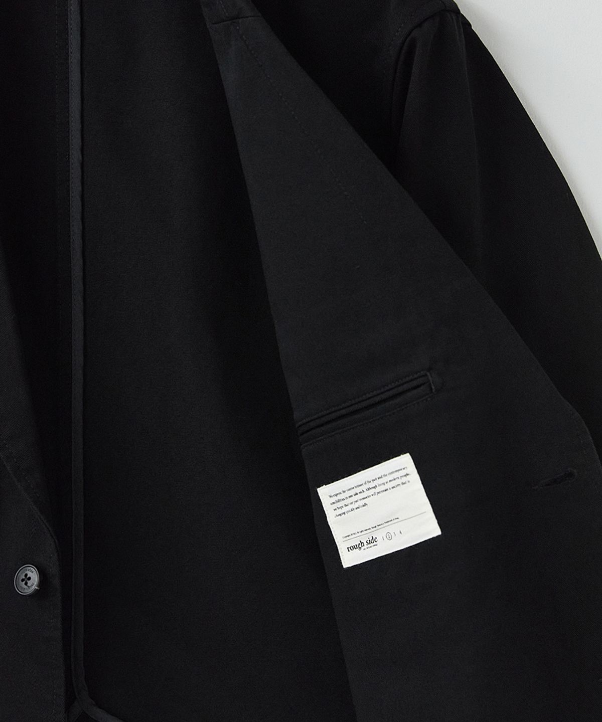 러프사이드(ROUGHSIDE) Slob Jacket Ash Black