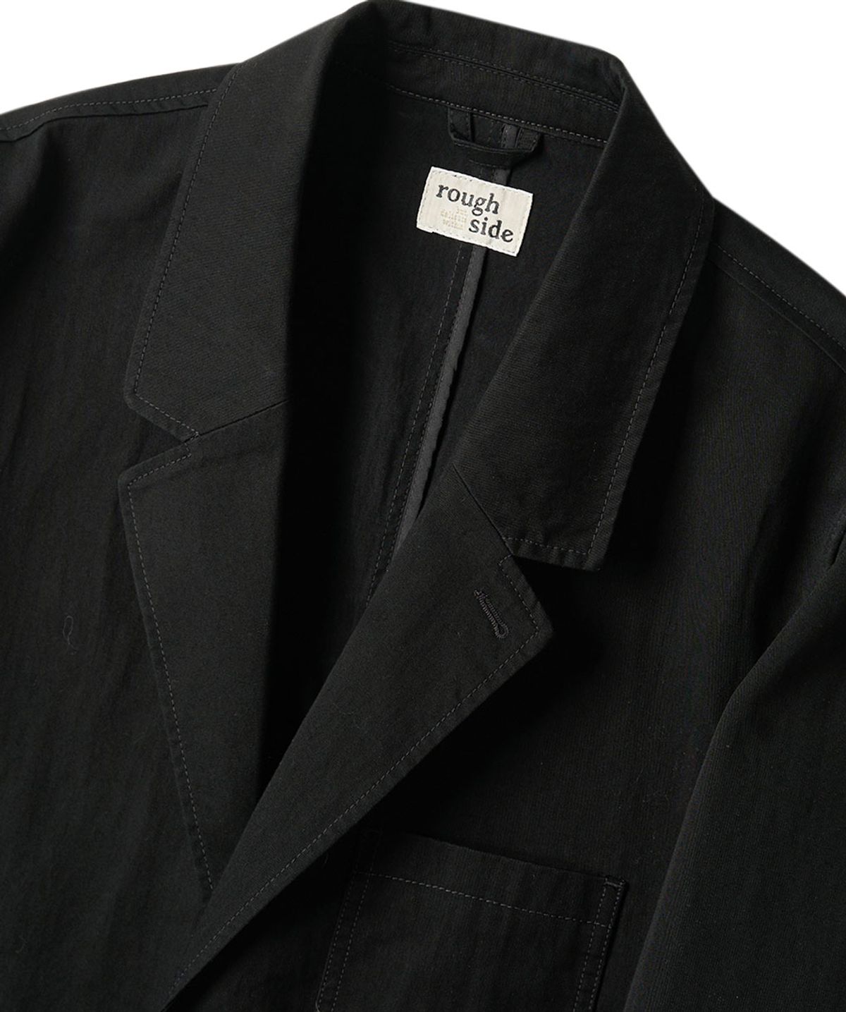 러프사이드(ROUGHSIDE) Faded Slob Jacket Black