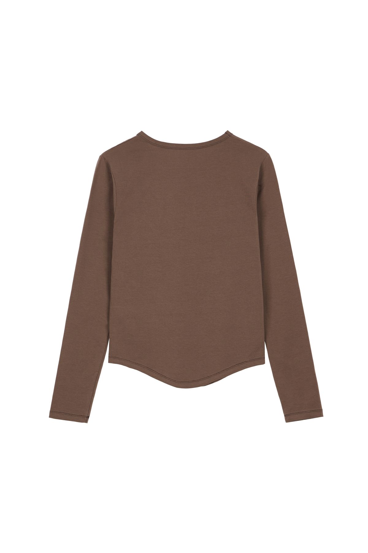 다이닛(DEINET) DEINET LOGO SIMPLE LONG SLEEVE IN BROWN