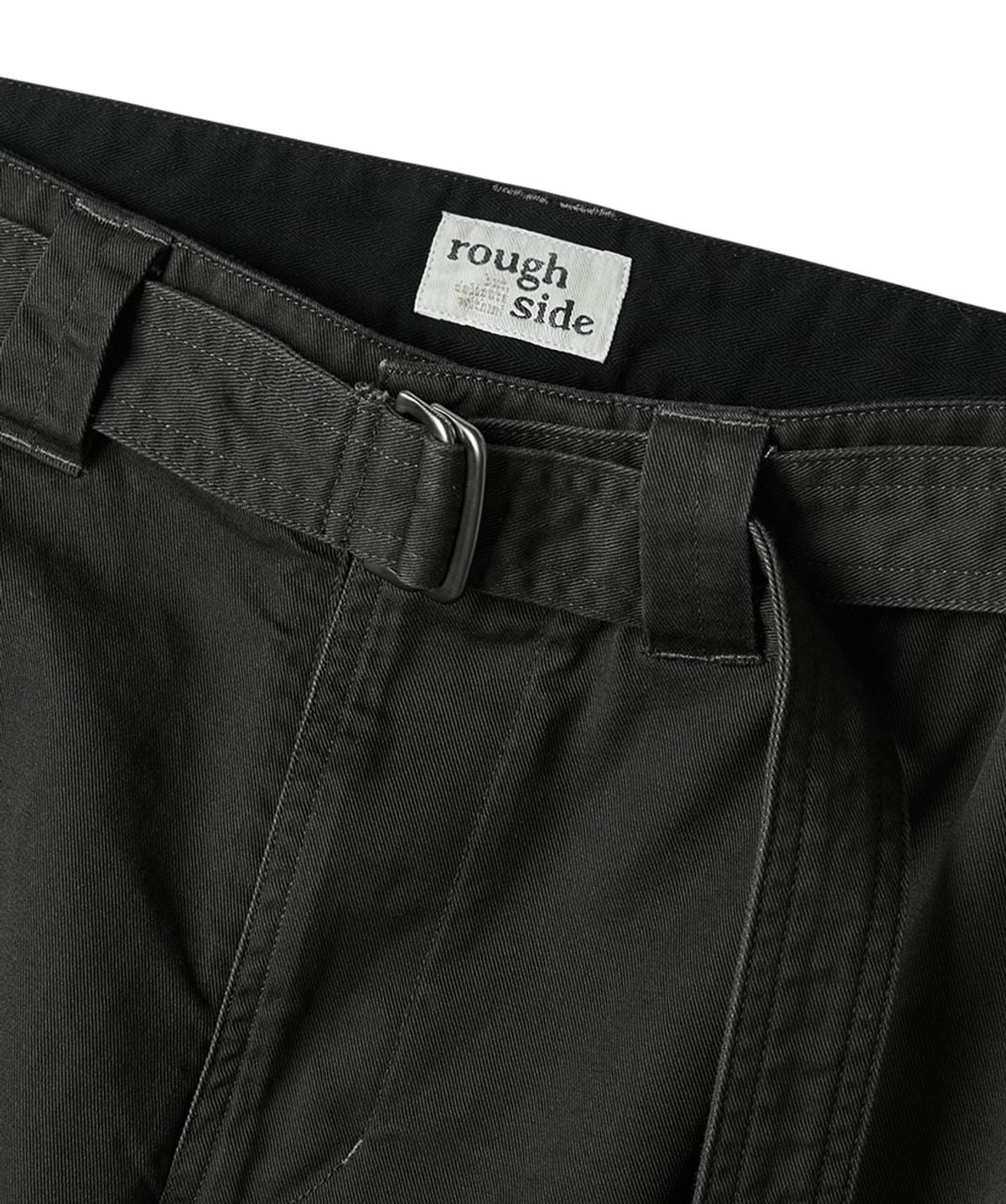 러프사이드(ROUGHSIDE) Belted Flight Pants Charcoal