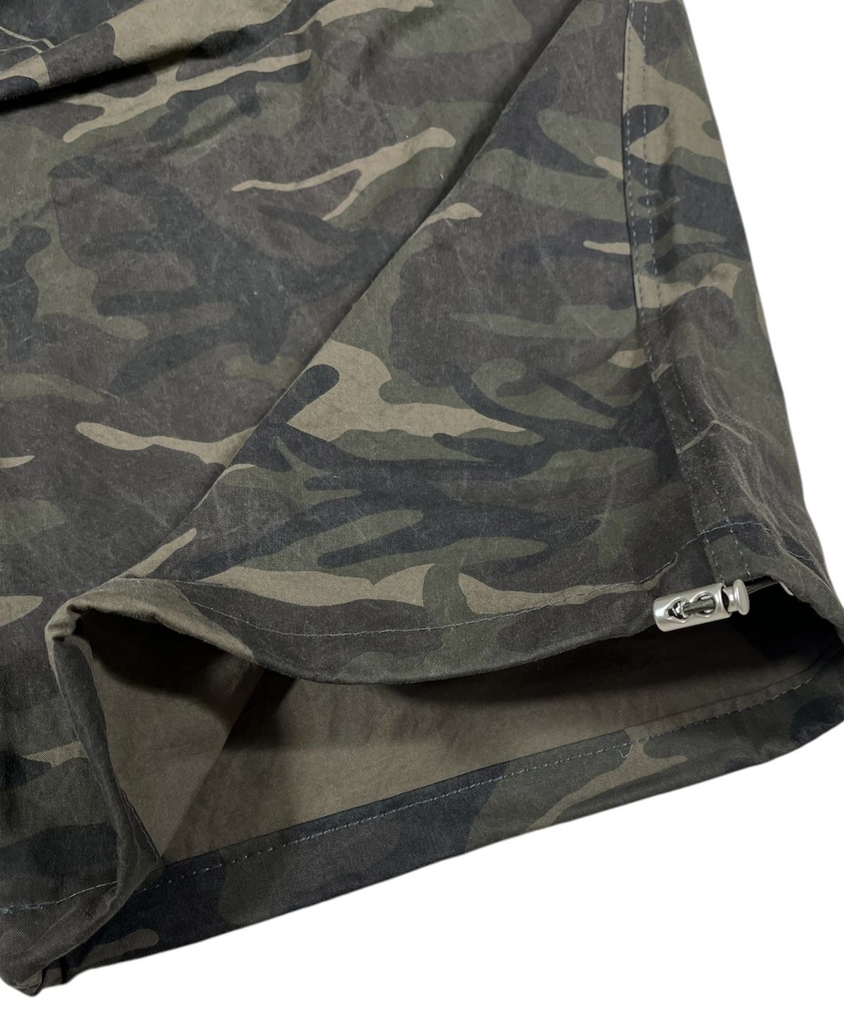 스케이터락(SK8ER ROCK) Camouflage Cotton Cargo Wide Pants ((Khaki))