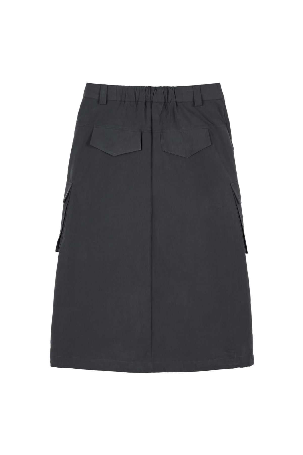 다이닛(DEINET) STRING POINT CARGO SKIRT IN CHARCOAL