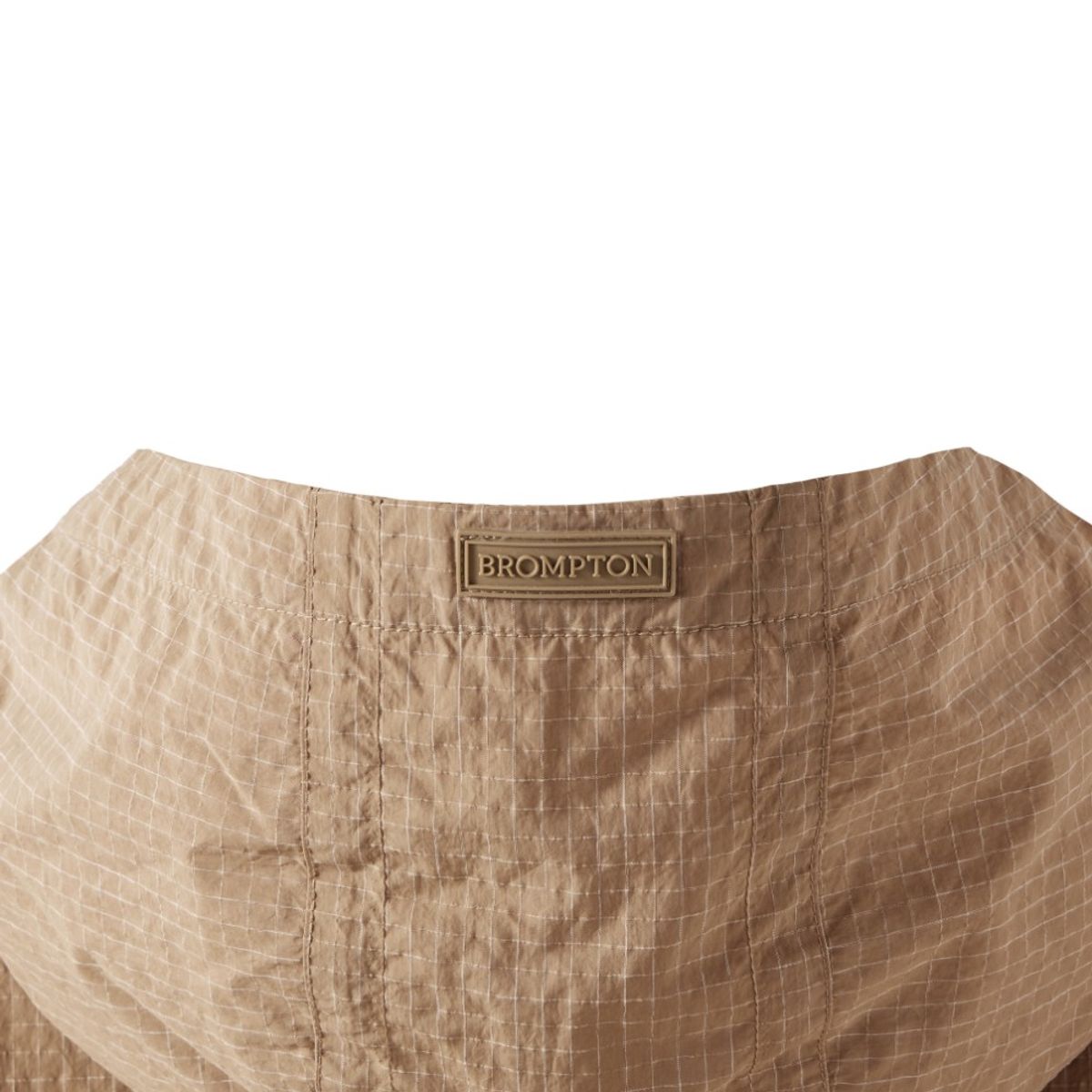 브롬톤 런던(BROMPTON LONDON) SLEEVES CHEQUERED HOOD JUMPER - D/BEIGE (P251UJP103)