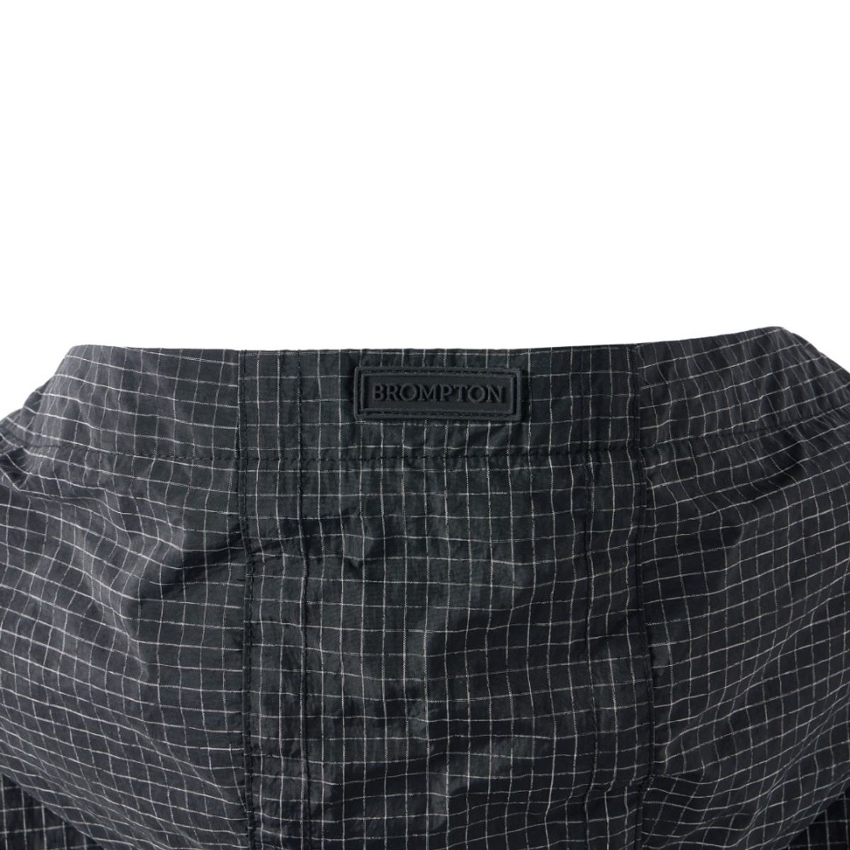브롬톤 런던(BROMPTON LONDON) SLEEVES CHEQUERED HOOD JUMPER - BLACK (P251UJP103)