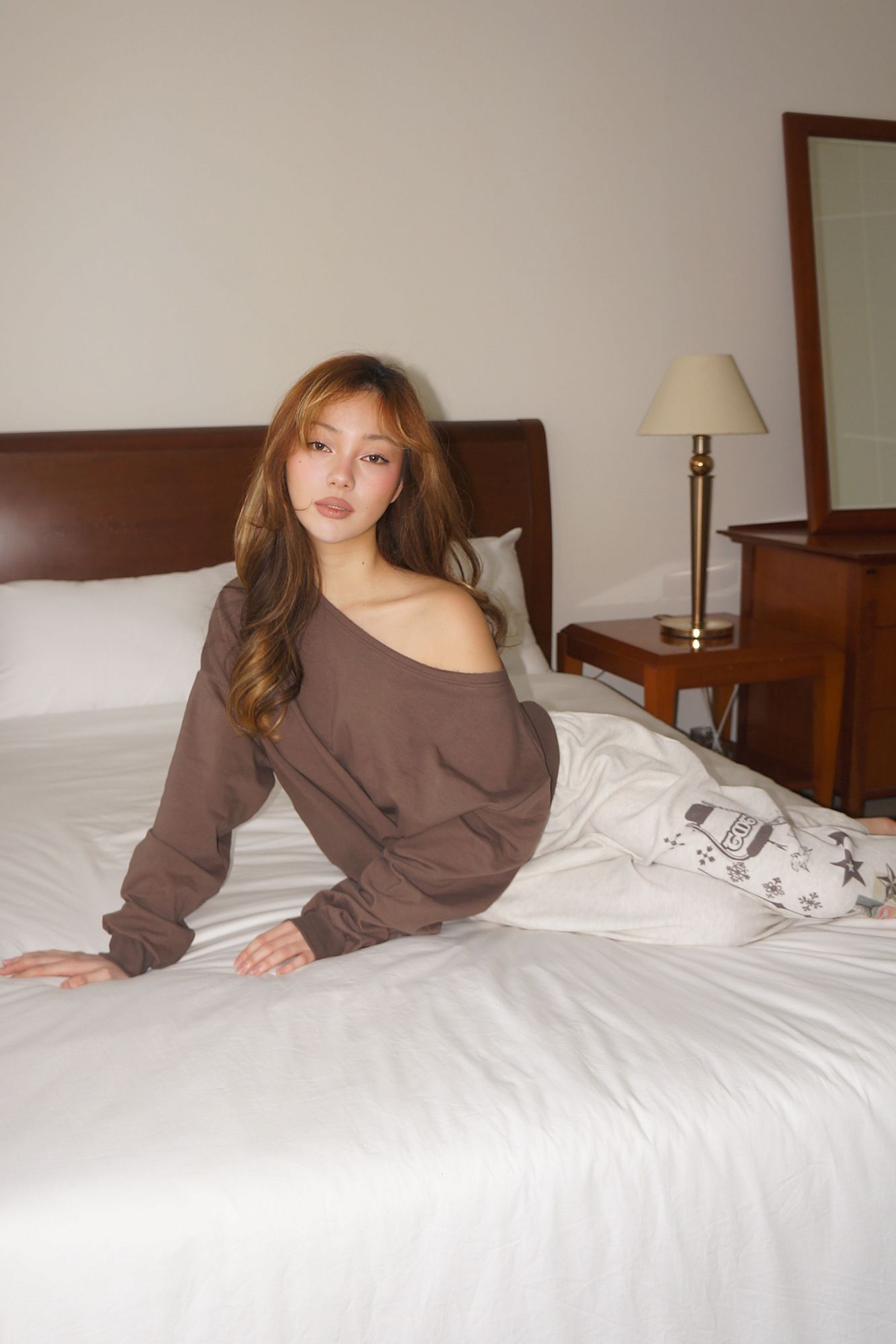MUSINSA | TOOMUCHTAX PRINTED WAFFLE PANTS (IVORY)