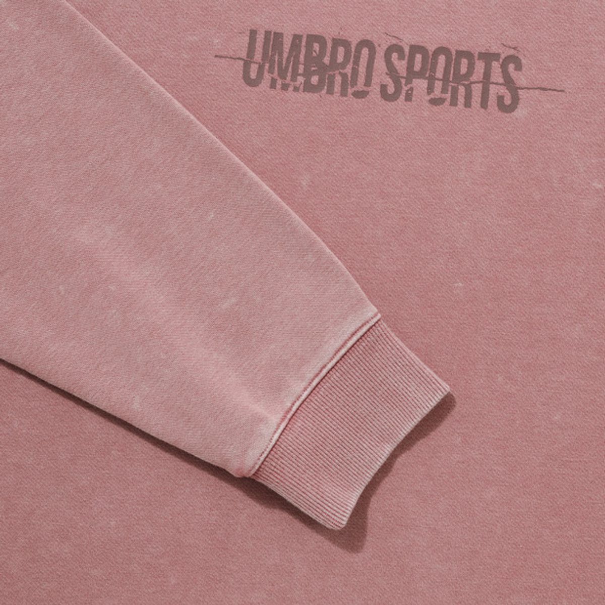 엄브로(UMBRO) 워시드 니트 레터링 맨투맨 핑크(UQ121CFS23)
