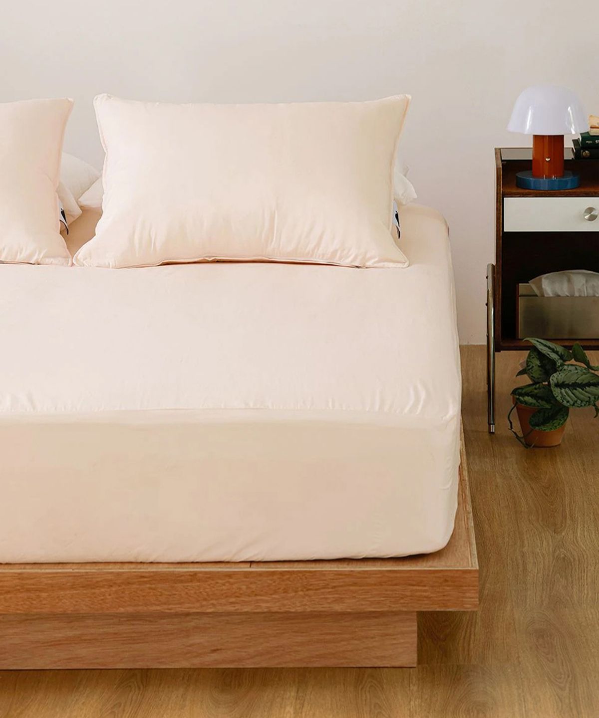 픽켄드(PICKEND) 청량한 촉감 사과 매트리스 커버 - 콘 크림 (SS/Q)