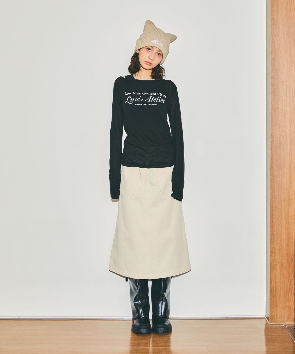엘엠씨(LMC) WM LMC ATELIER SHEER LONG SLV TEE pink