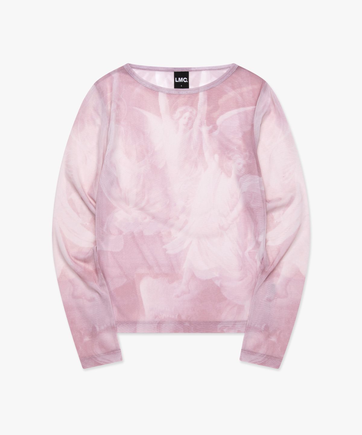 엘엠씨(LMC) WM PRINTED MESH LONG SLV TEE pink