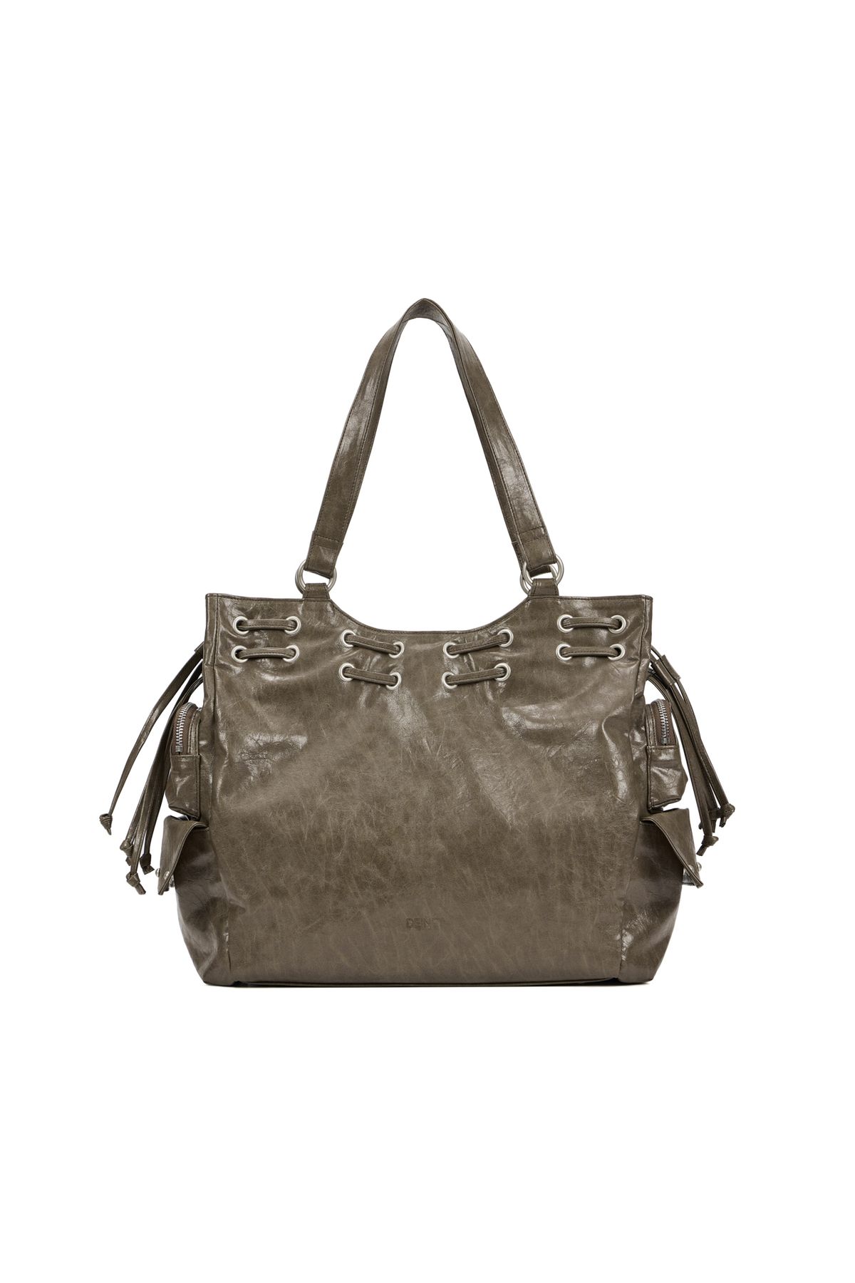 다이닛(DEINET) DEINET NEW STUD STRING BIG BAG IN KHAKI