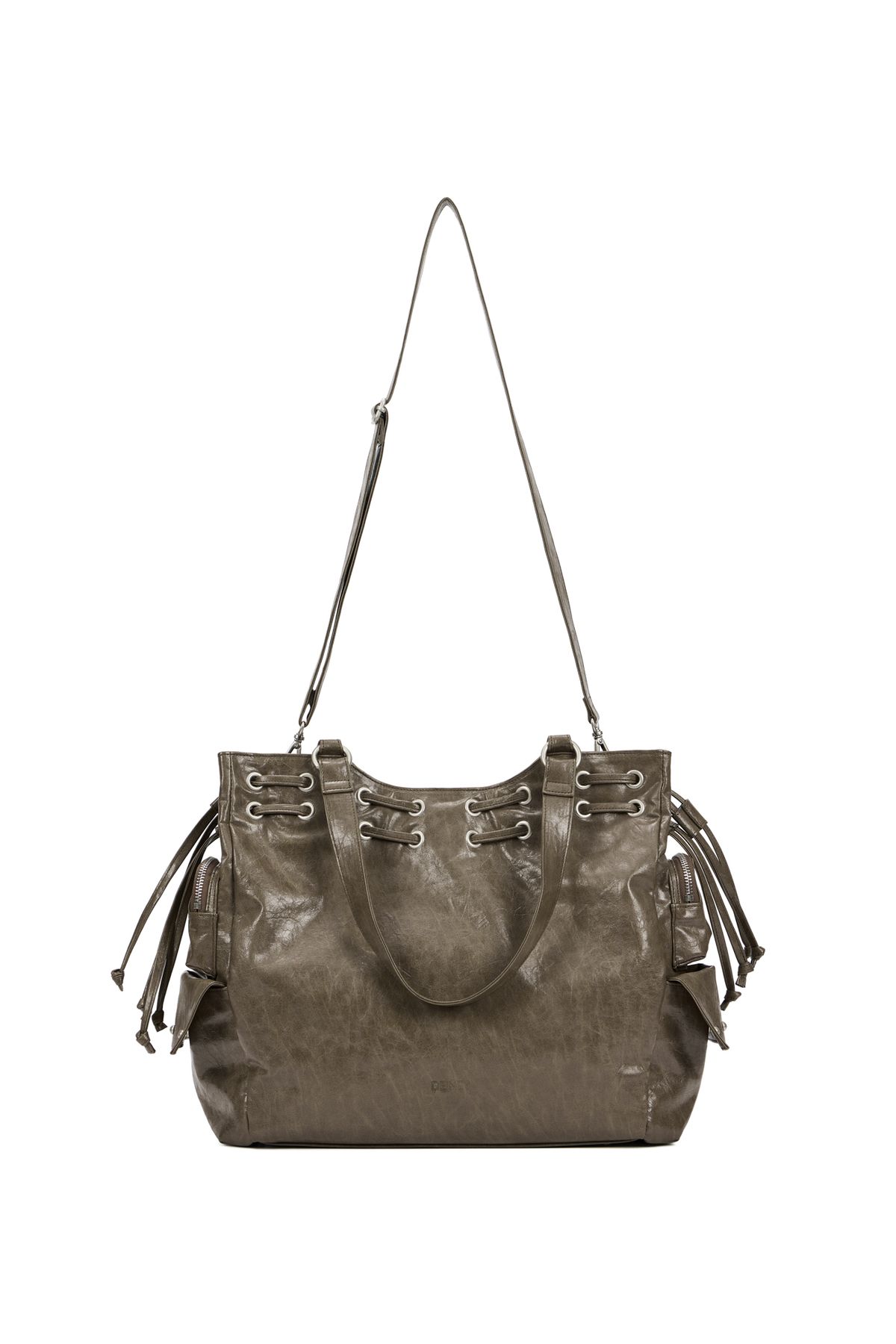 다이닛(DEINET) DEINET NEW STUD STRING BIG BAG IN KHAKI