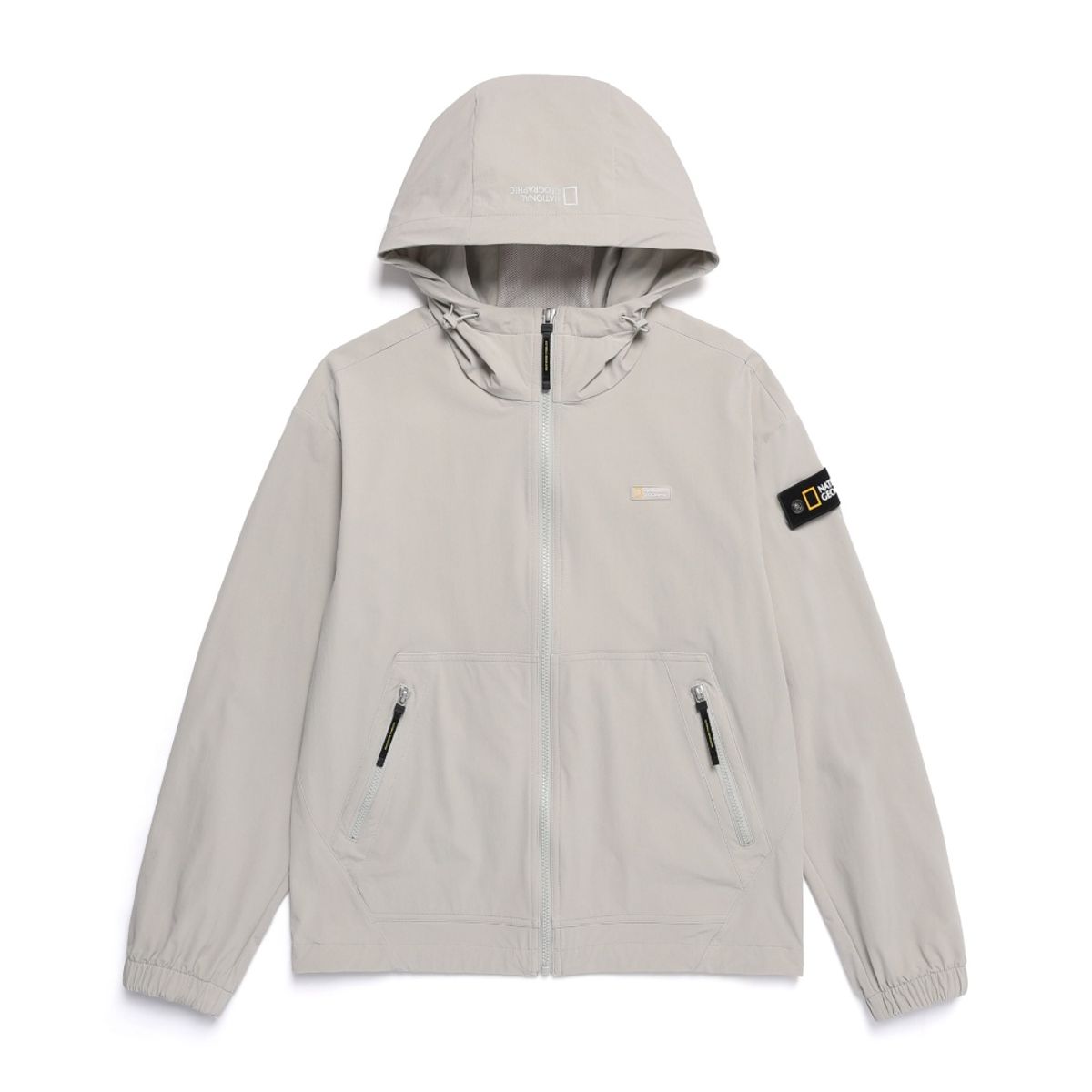내셔널지오그래픽(NATIONALGEOGRAPHIC) N251UFT990 리오 우븐 스트레치 후드 바람막이 AGATE GREY