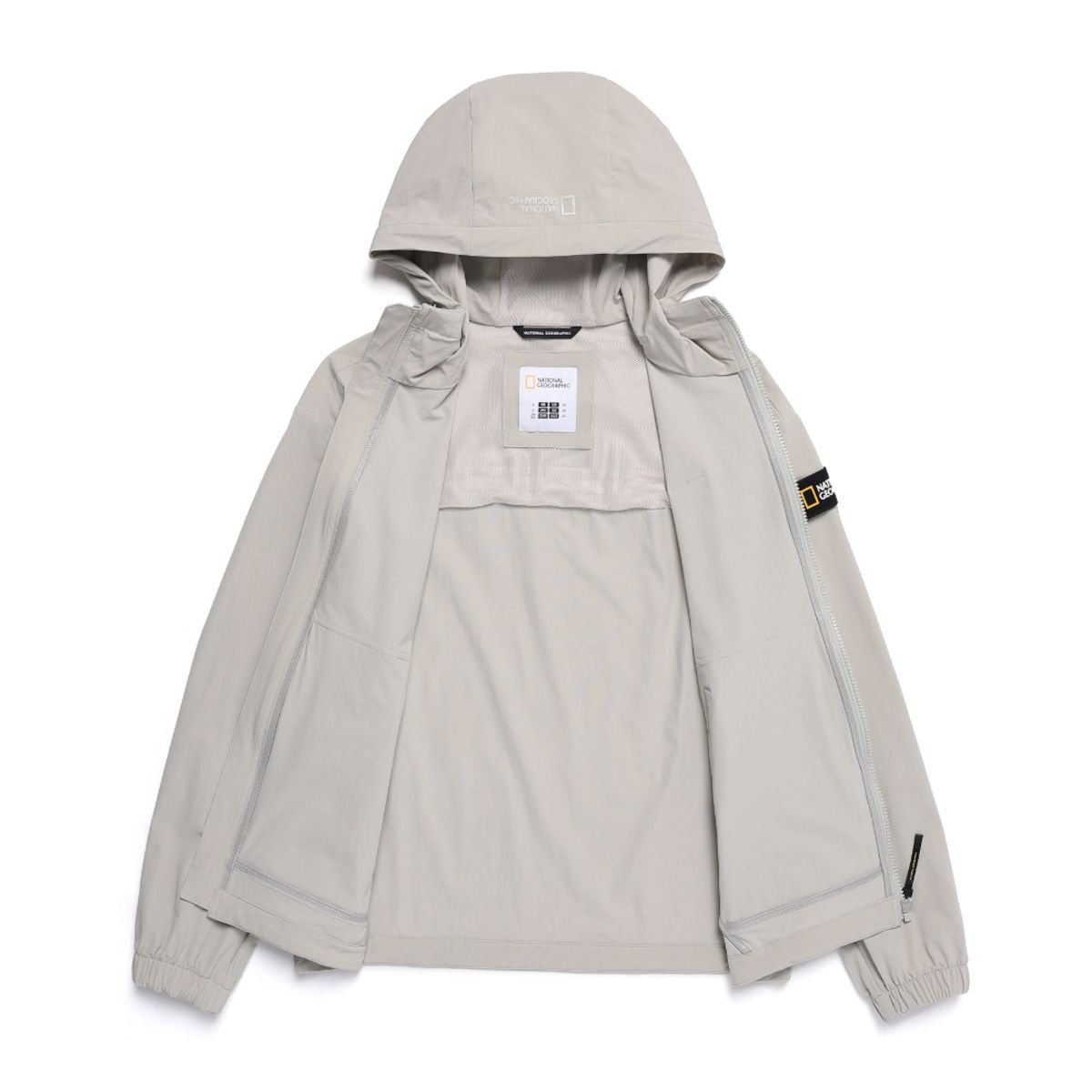 내셔널지오그래픽(NATIONALGEOGRAPHIC) N251UFT990 리오 우븐 스트레치 후드 바람막이 AGATE GREY