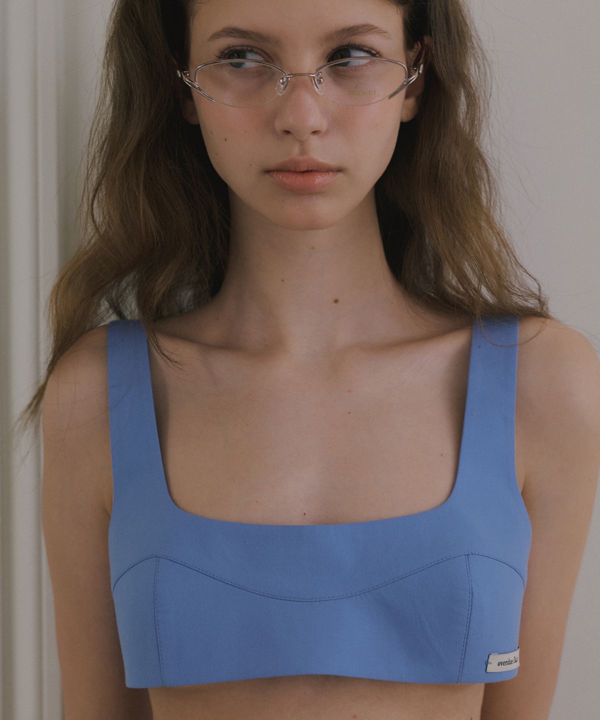 오버듀플레어(OVERDUEFLAIR) COTTON CURVE BUSTIER_BLUE