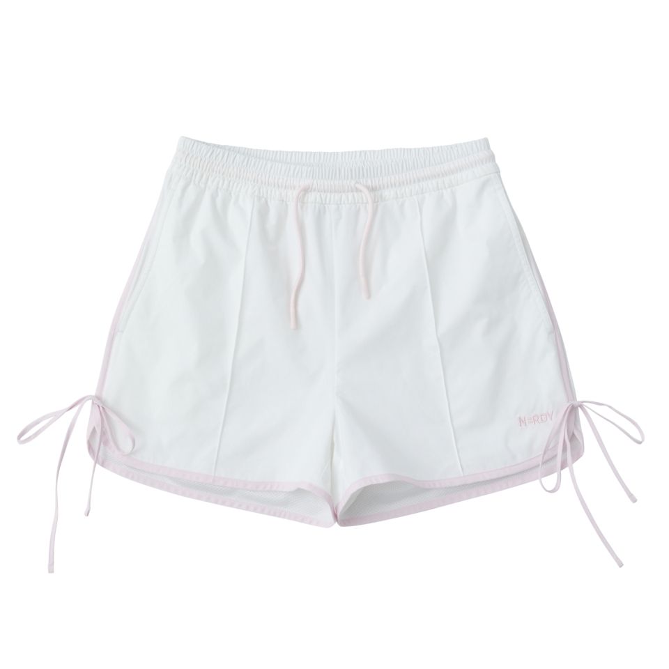 [ NERDY ]25SS★韓国人気★WOMEN'S RIBBON WOVEN DOLPHIN SHORTS MUSINSA | NERDY Women's Ribbon Woven Dolphin Shorts (White