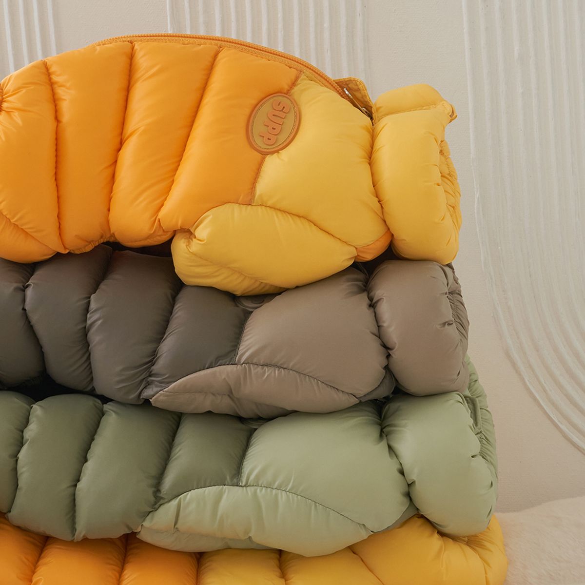 도그아이(DOGI) 강아지 아우터 필 패딩 올인원 올리브그린