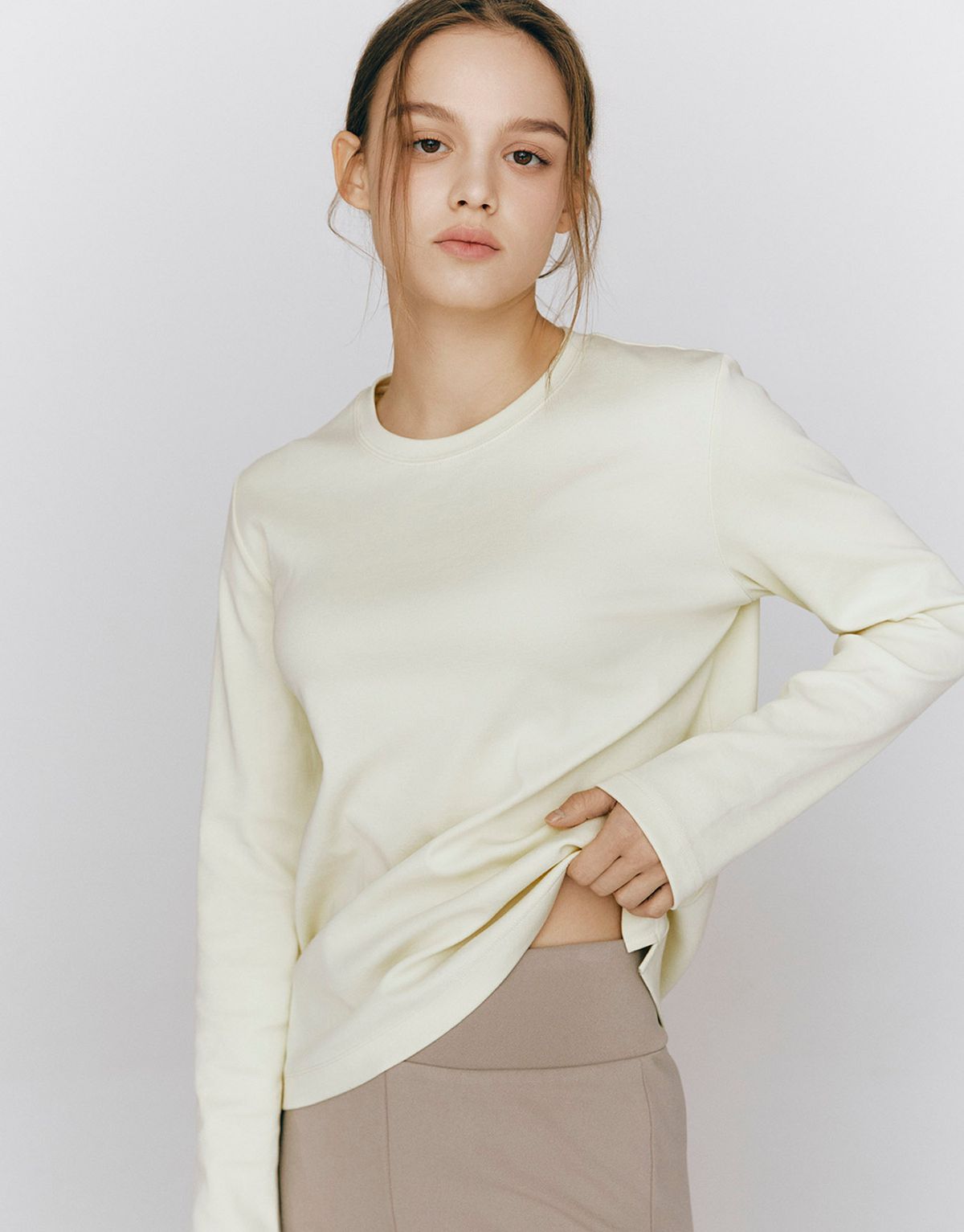 지오다노(GIORDANO) 베이직 골지 긴팔티 325502 [5color]