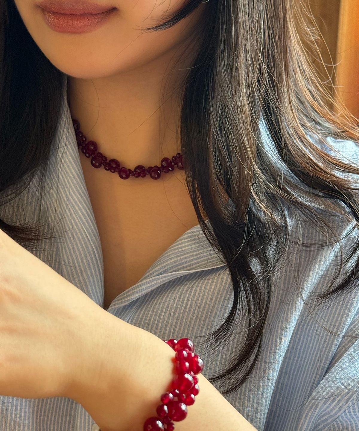 마르타(MARTA) Grapeberry necklace. S
